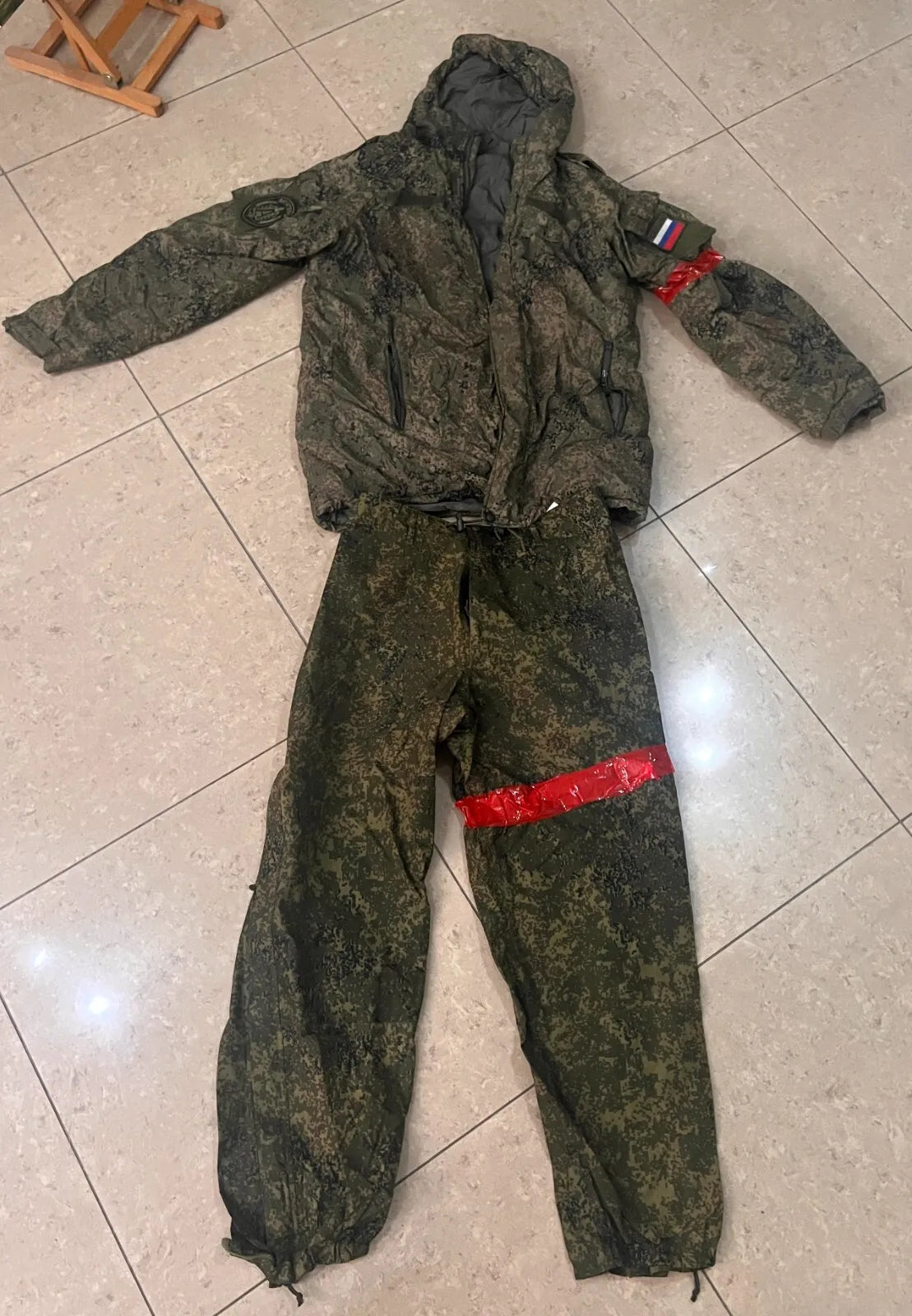 Trophy russian soldier set ALPHA FSB uniform winter jacket patch costume pants camo EMR russia military army Ukraine war 2022-2024 #2