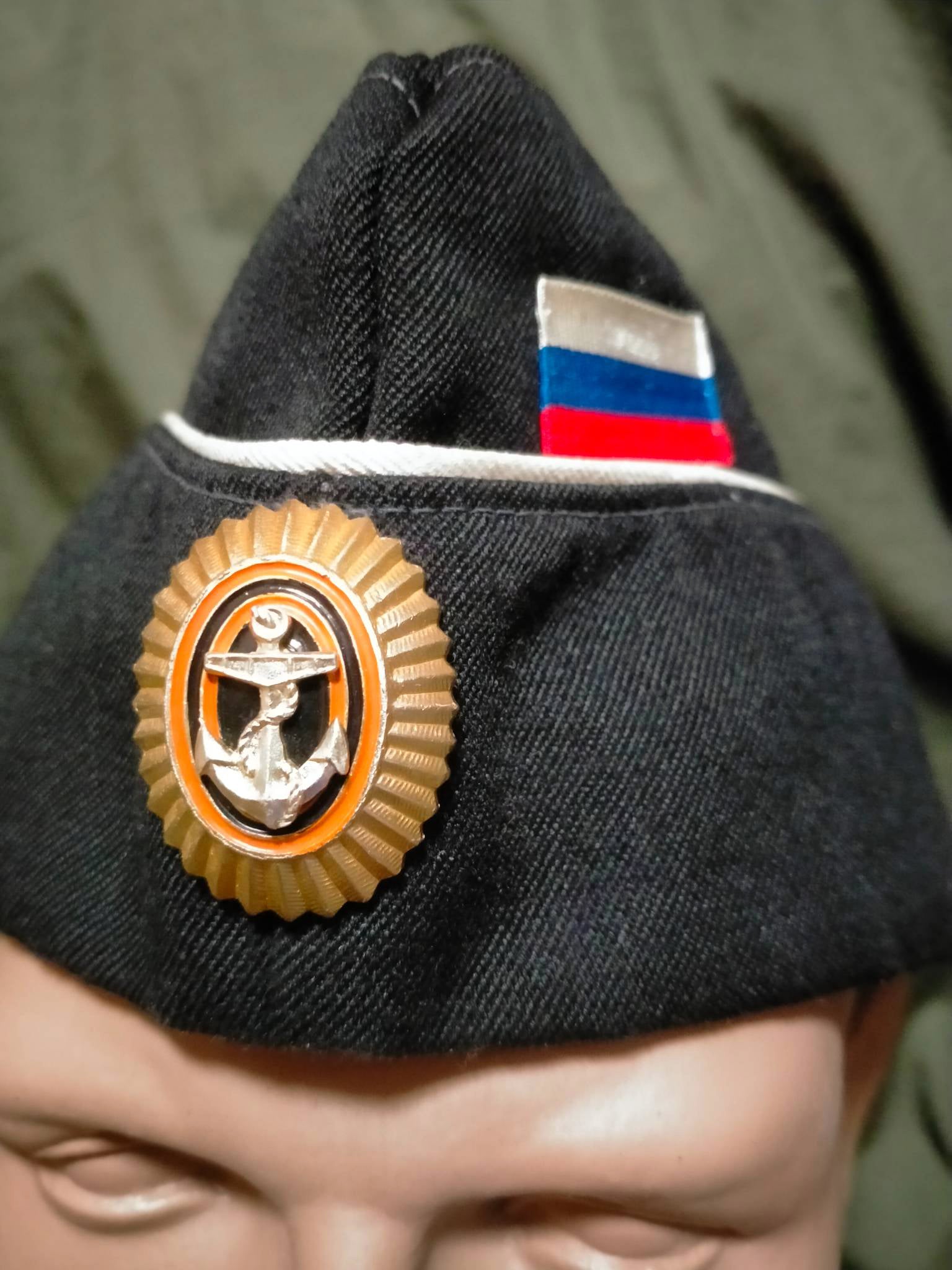 Trophy russian marine crops officer navy hat cap cockade military army russia Ukraine war 2022-2024 #2