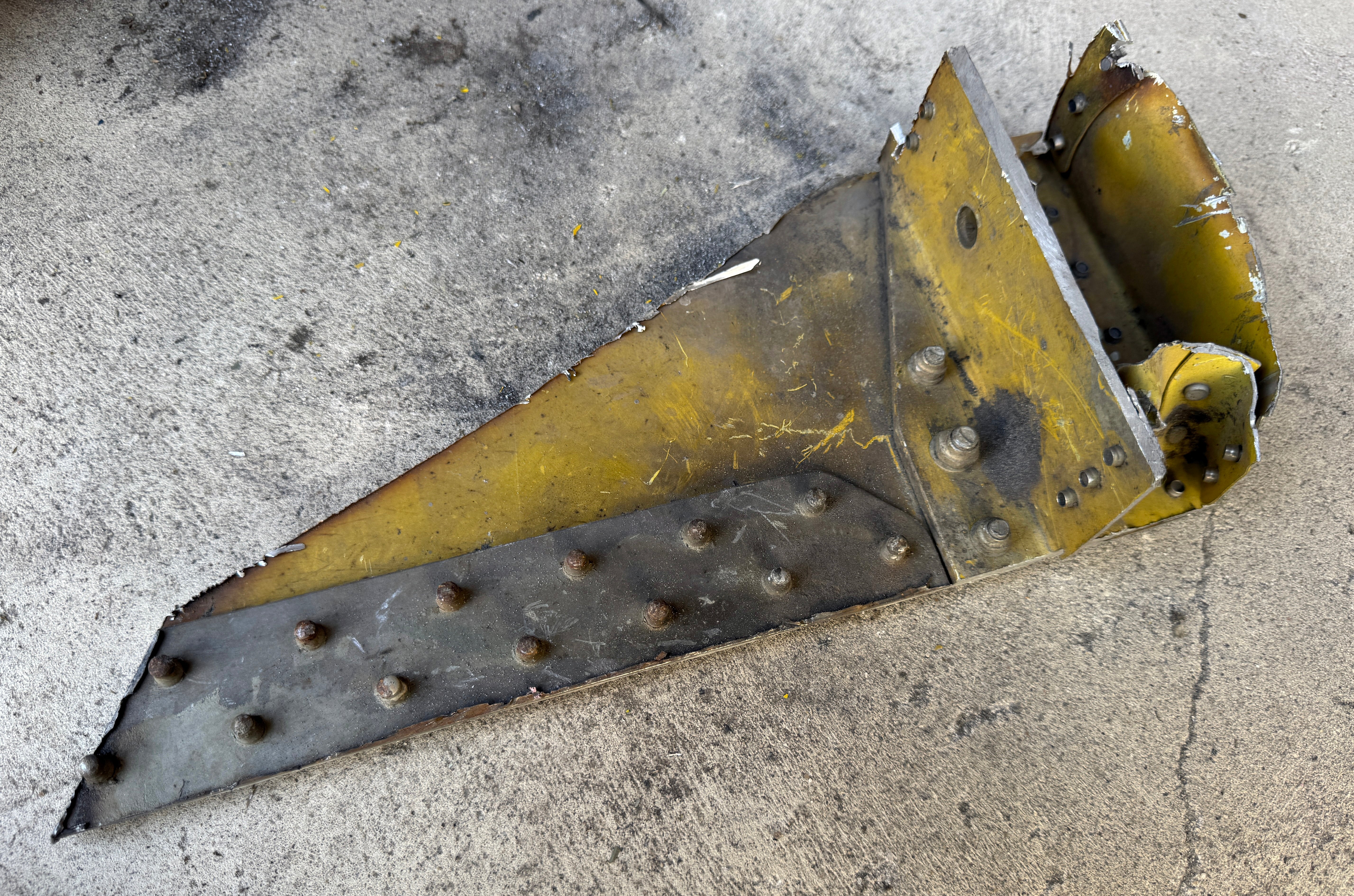 Trophy part of the wing supersonic fighter-bomber SU 34 russian shot down aviation russia Ukraine war #374