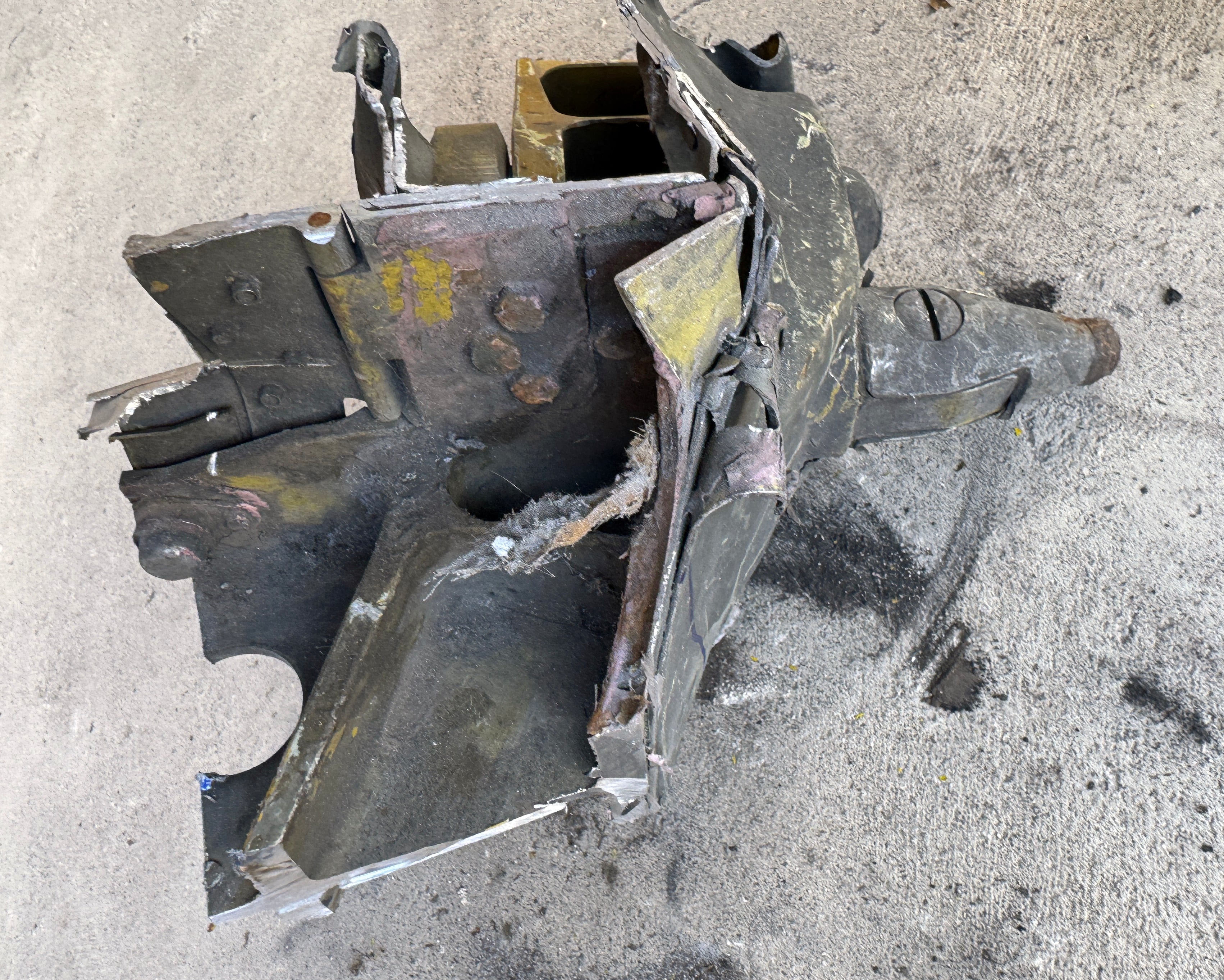 Trophy part of the wing supersonic fighter-bomber SU 34 russian shot down aviation russia Ukraine war #378