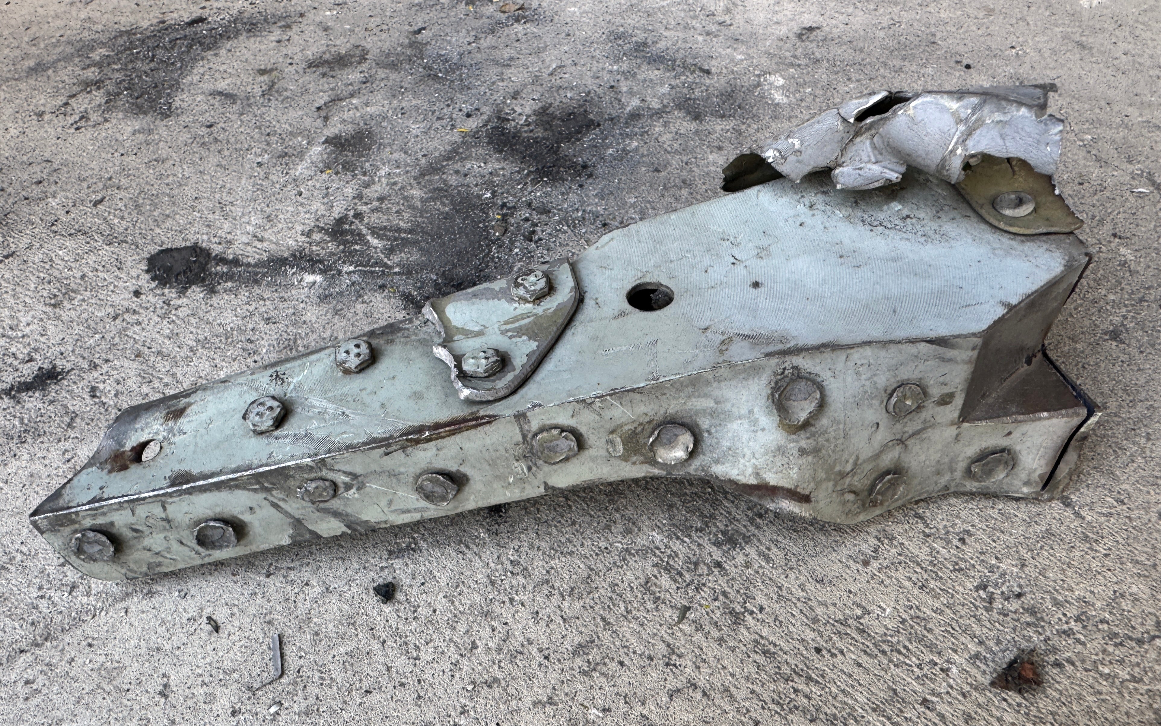 Trophy part of wing mechanism supersonic fighter-bomber SU 34 russian shot down aviation russia Ukraine war #338