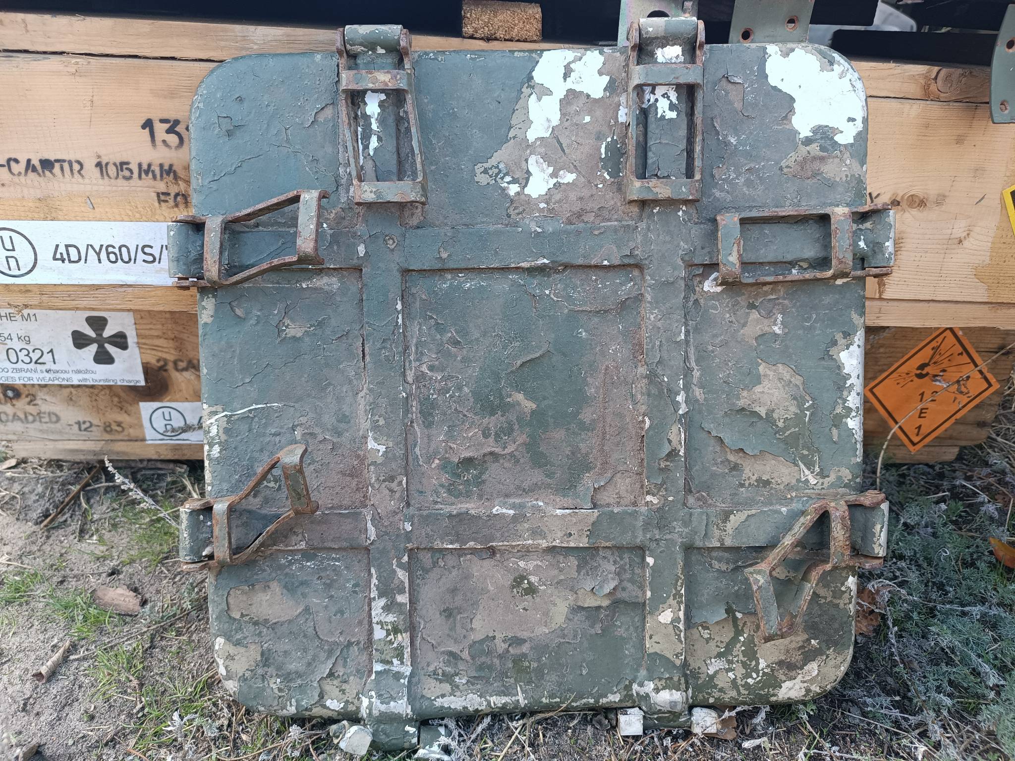 Trophy Original Russian Army Russia Armed Forces Hatch from Military Equipment Rare russian army military Ukraine russia war 2022-2025