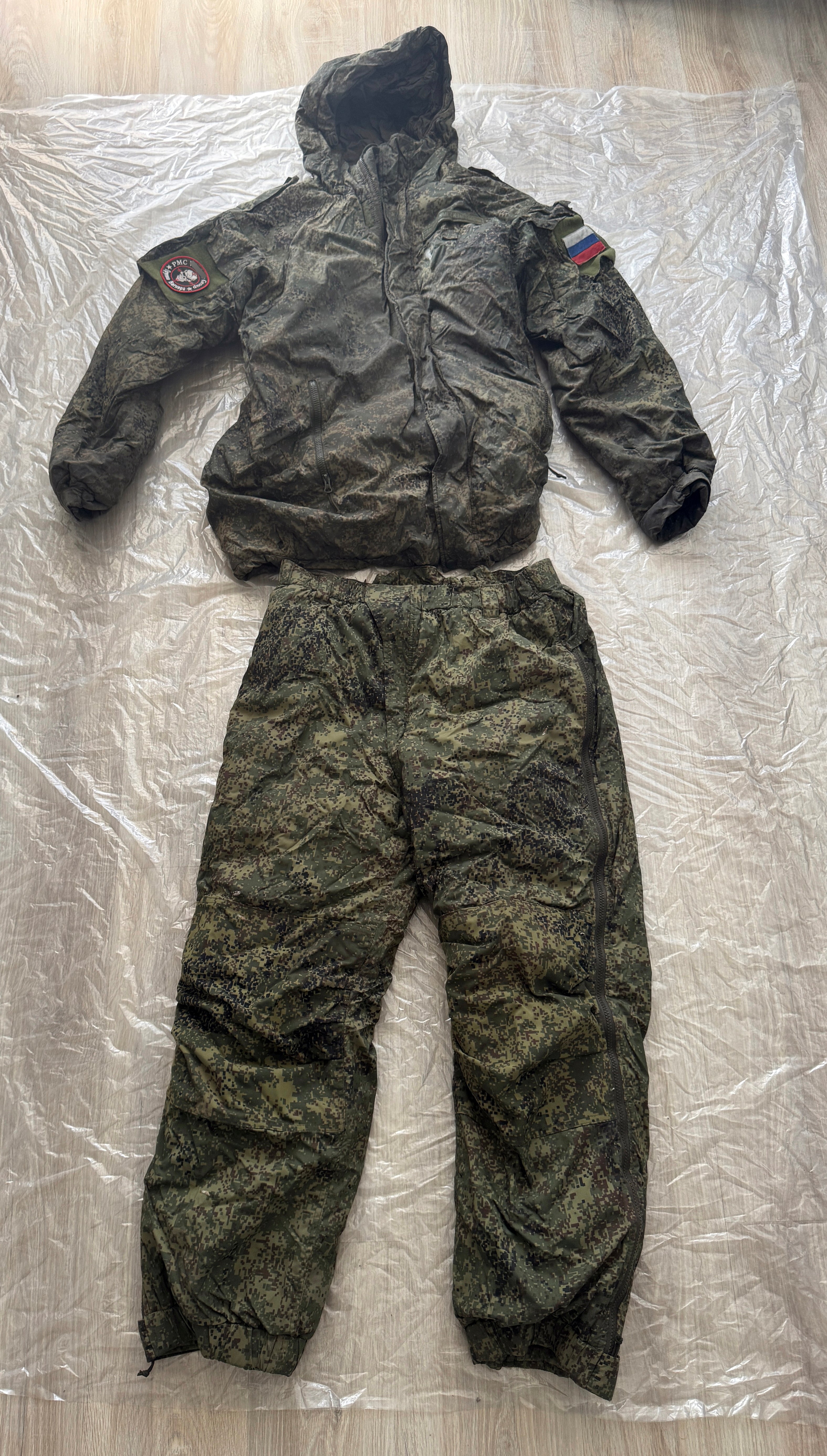 Trophy russian PMC soldier set uniform winter jacket patch costume pants camo russia military army Ukraine war 2022-2024 #8