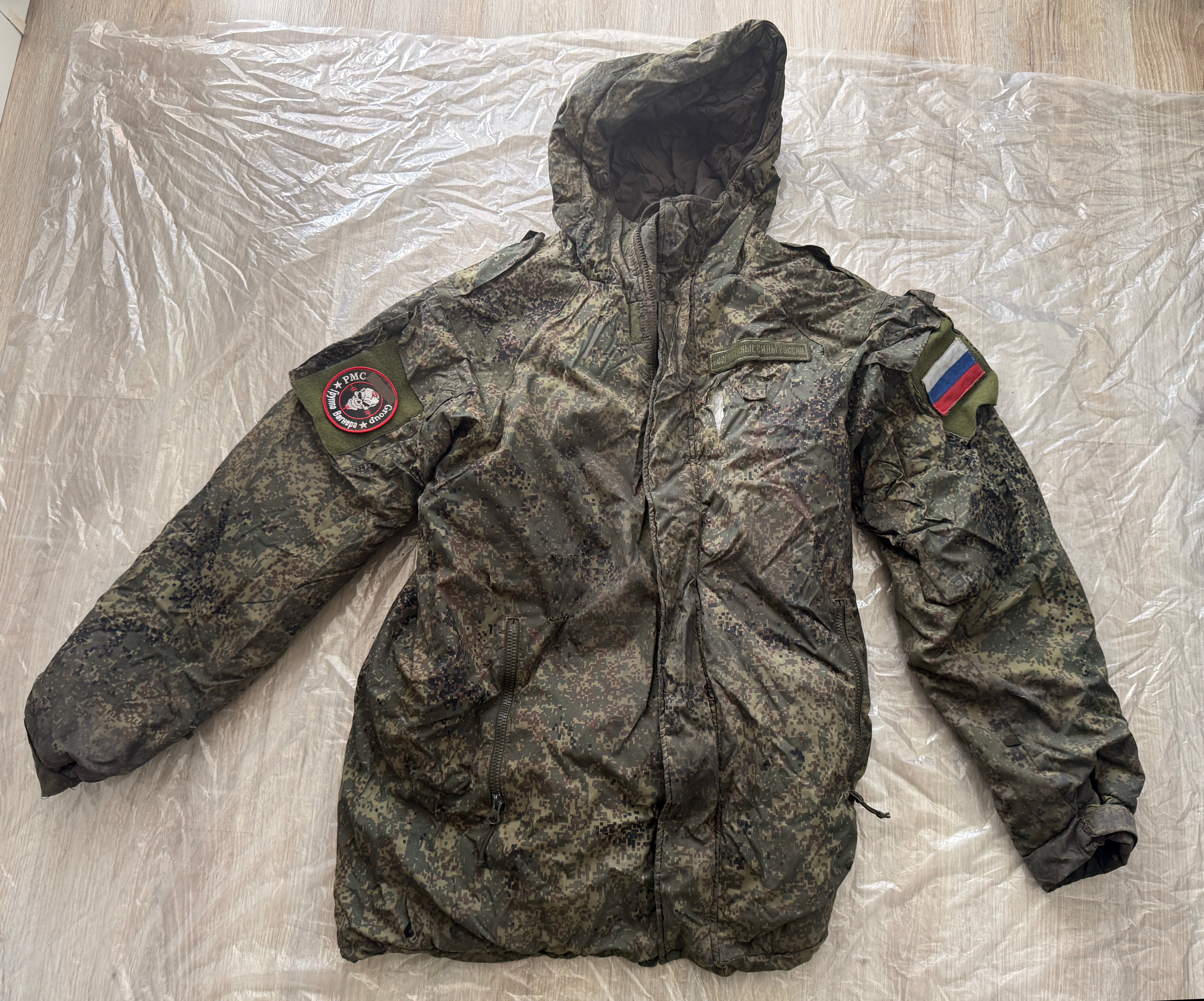 Trophy russian PMC soldier set uniform winter jacket patch costume pants camo russia military army Ukraine war 2022-2024 #8