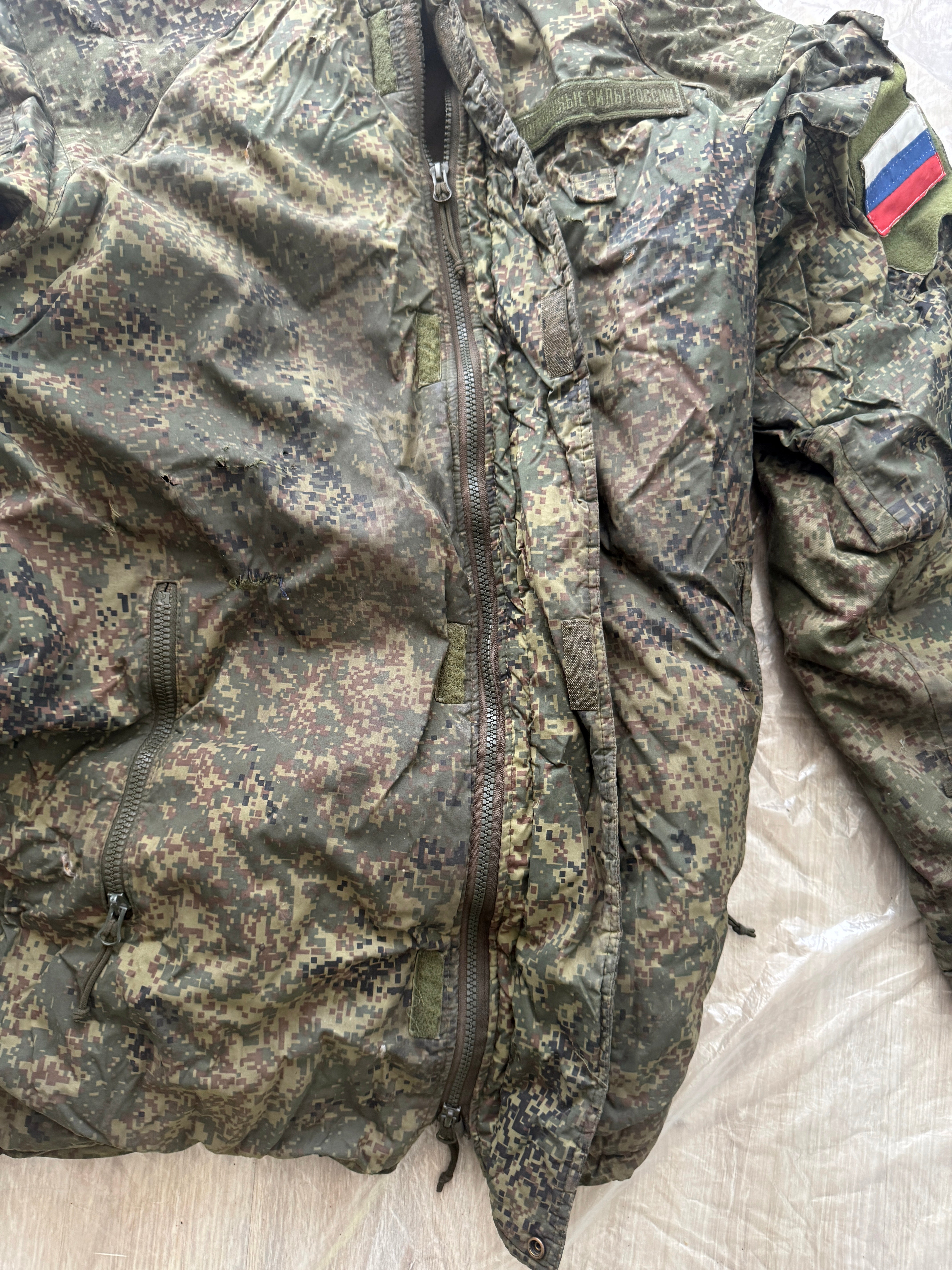 Trophy russian PMC soldier set uniform winter jacket patch costume pants camo russia military army Ukraine war 2022-2024 #8