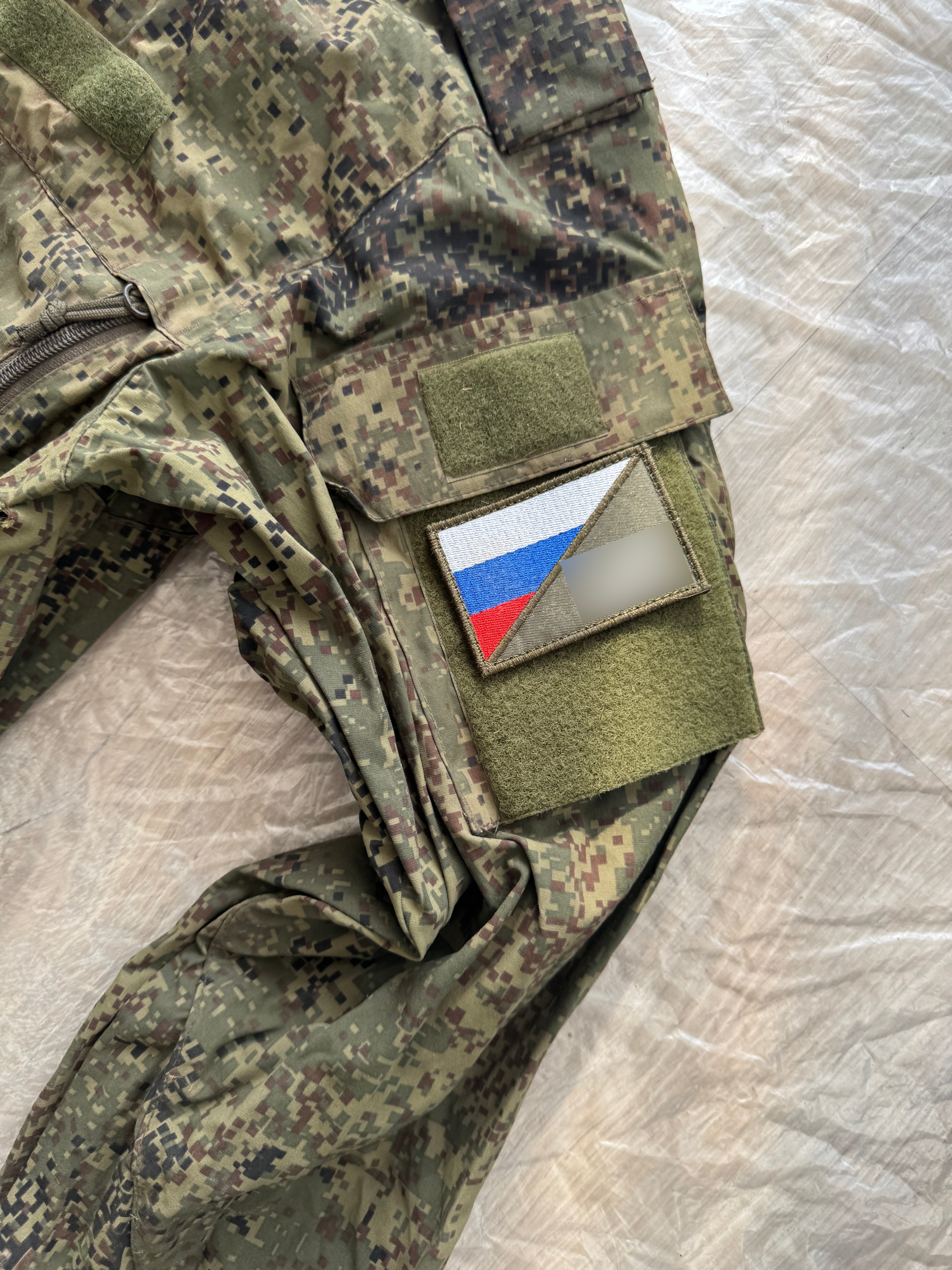 Trophy russian soldier set uniform jacket cap patch costume pants camo russia military army Ukraine war 2022-2024 #12