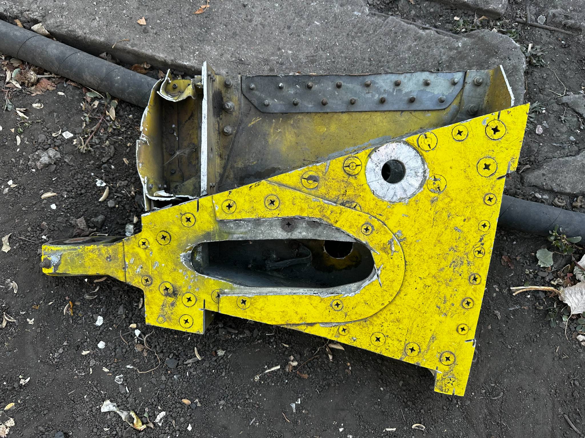 Trophy part of the wing supersonic fighter-bomber SU 34 russian shot down aviation russia Ukraine war #372