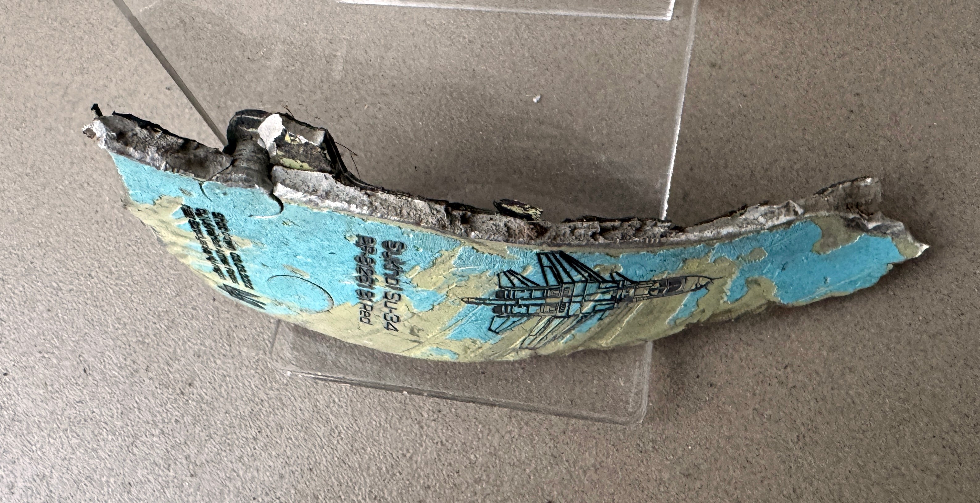 Trophy part of the front-line supersonic fighter-bomber SU 34 russian shot down jet aircraft aviation russia Ukraine war #23