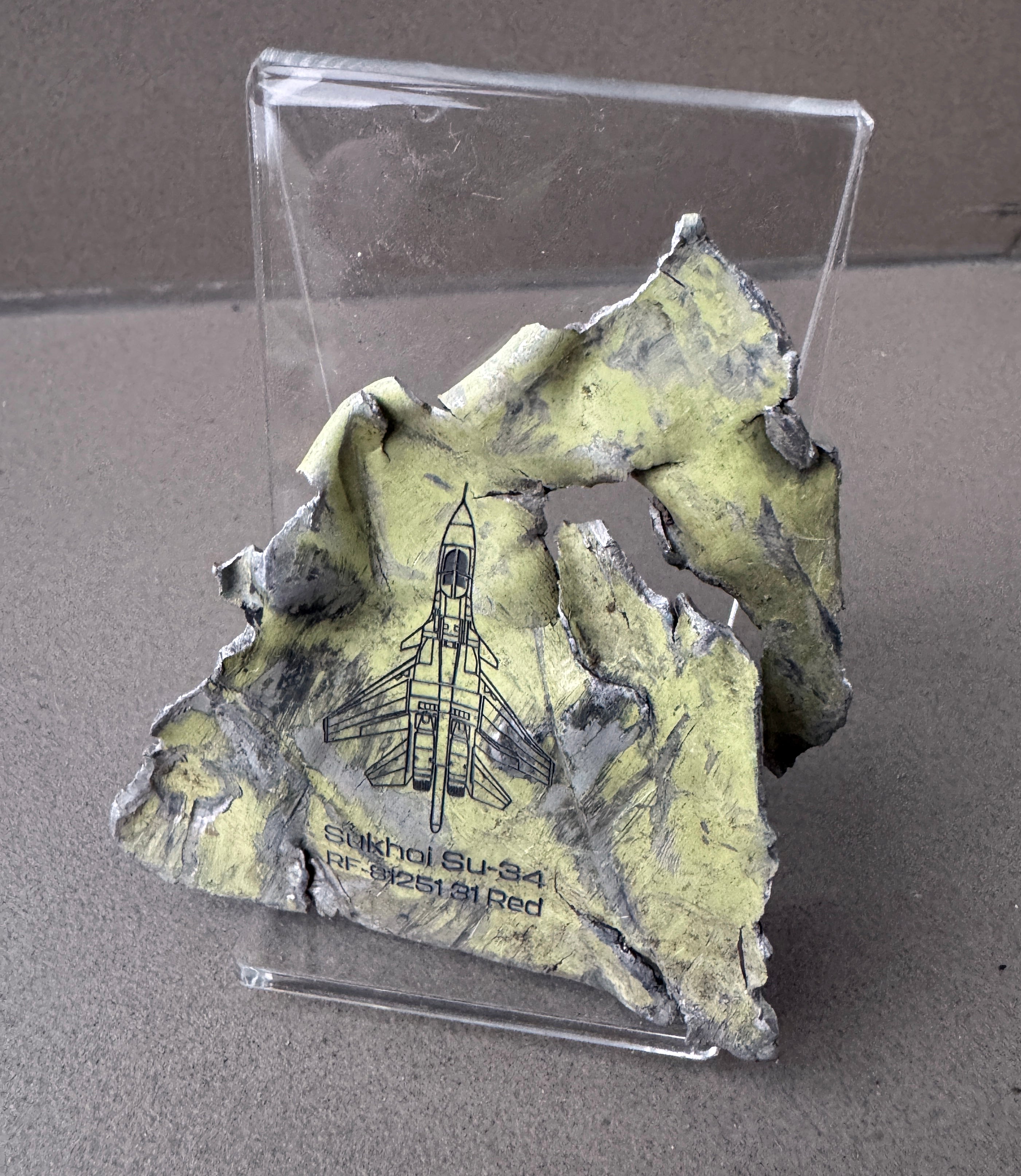 Trophy part of the front-line supersonic fighter-bomber SU 34 russian shot down jet aircraft aviation russia Ukraine war #27