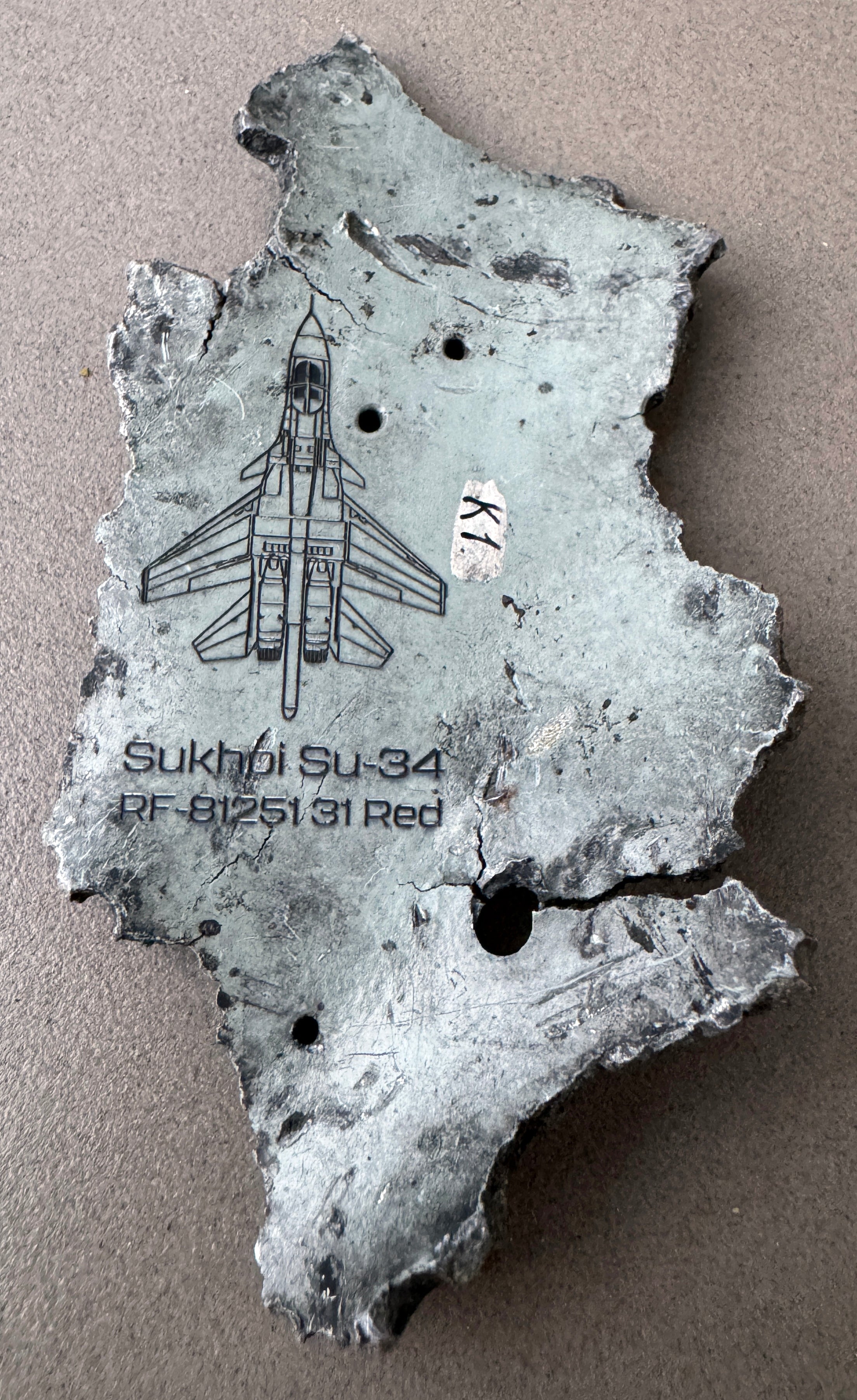 Trophy part of the front-line supersonic fighter-bomber SU 34 russian shot down jet aircraft aviation russia Ukraine war #26