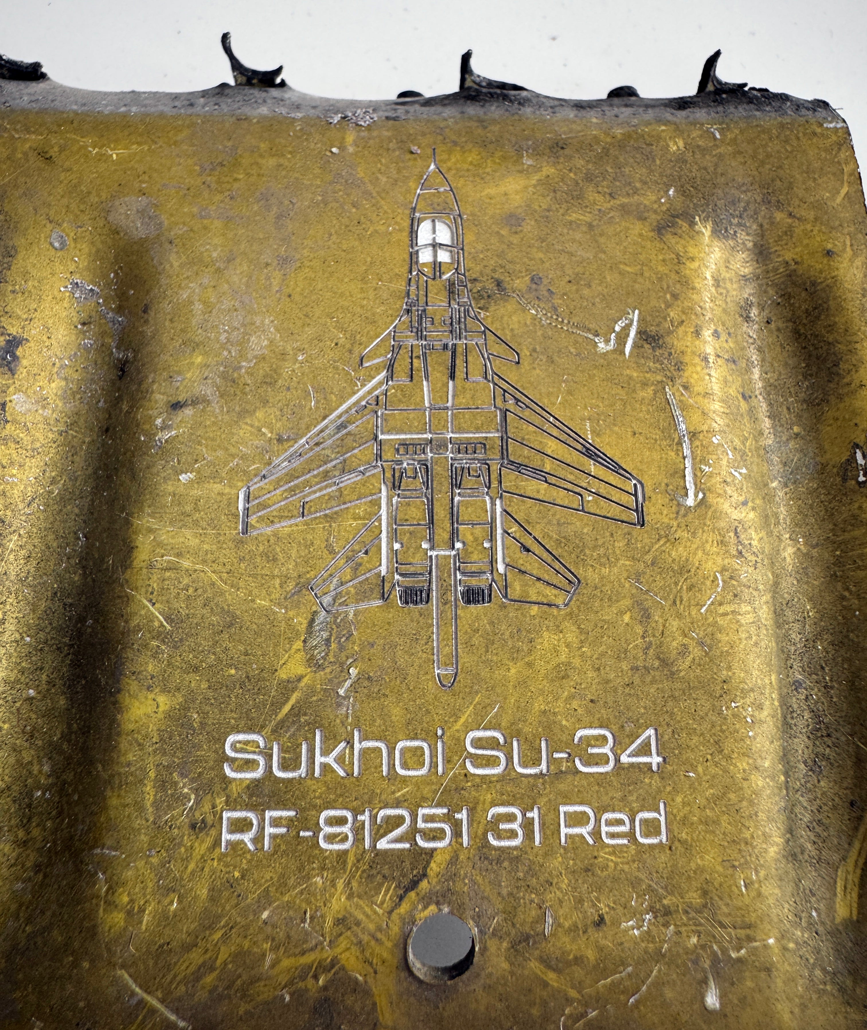 Trophy part of the front-line supersonic fighter-bomber SU 34 russian shot down aviation russia Ukraine war #131