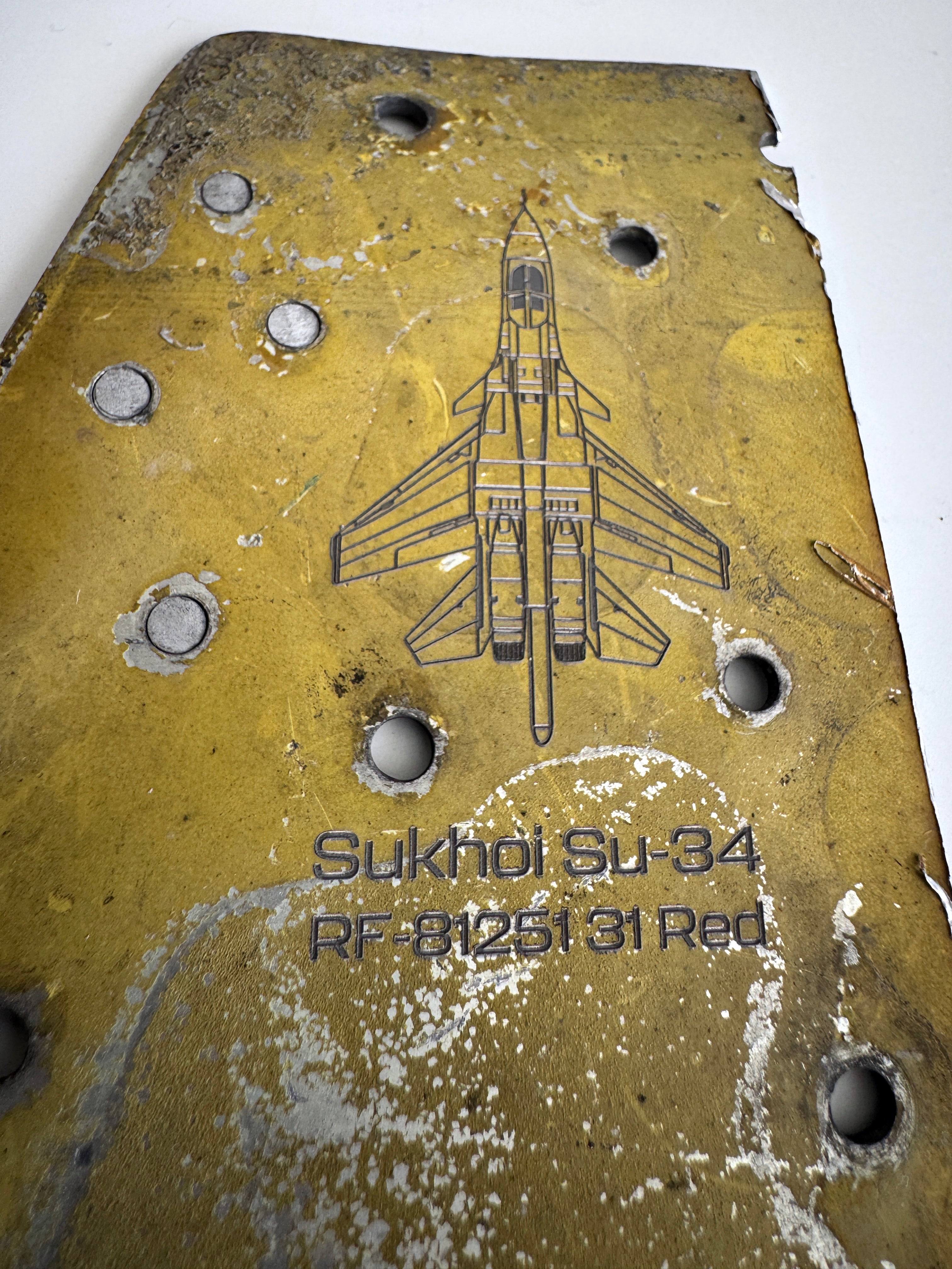 Trophy part of the front-line supersonic fighter-bomber SU 34 russian shot down aviation russia Ukraine war #63