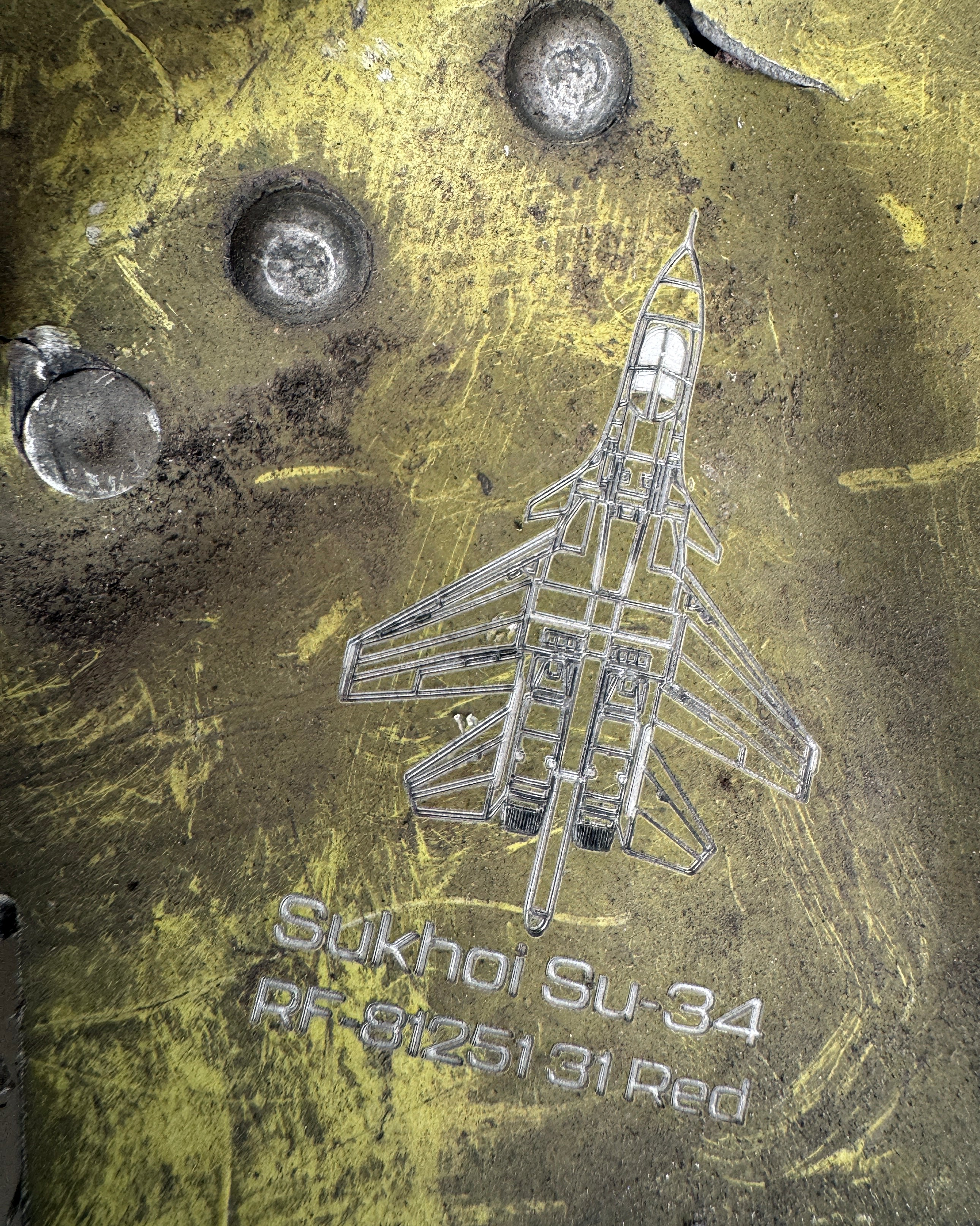 Trophy part of the front-line supersonic fighter-bomber SU 34 russian shot down aviation russia Ukraine war #134