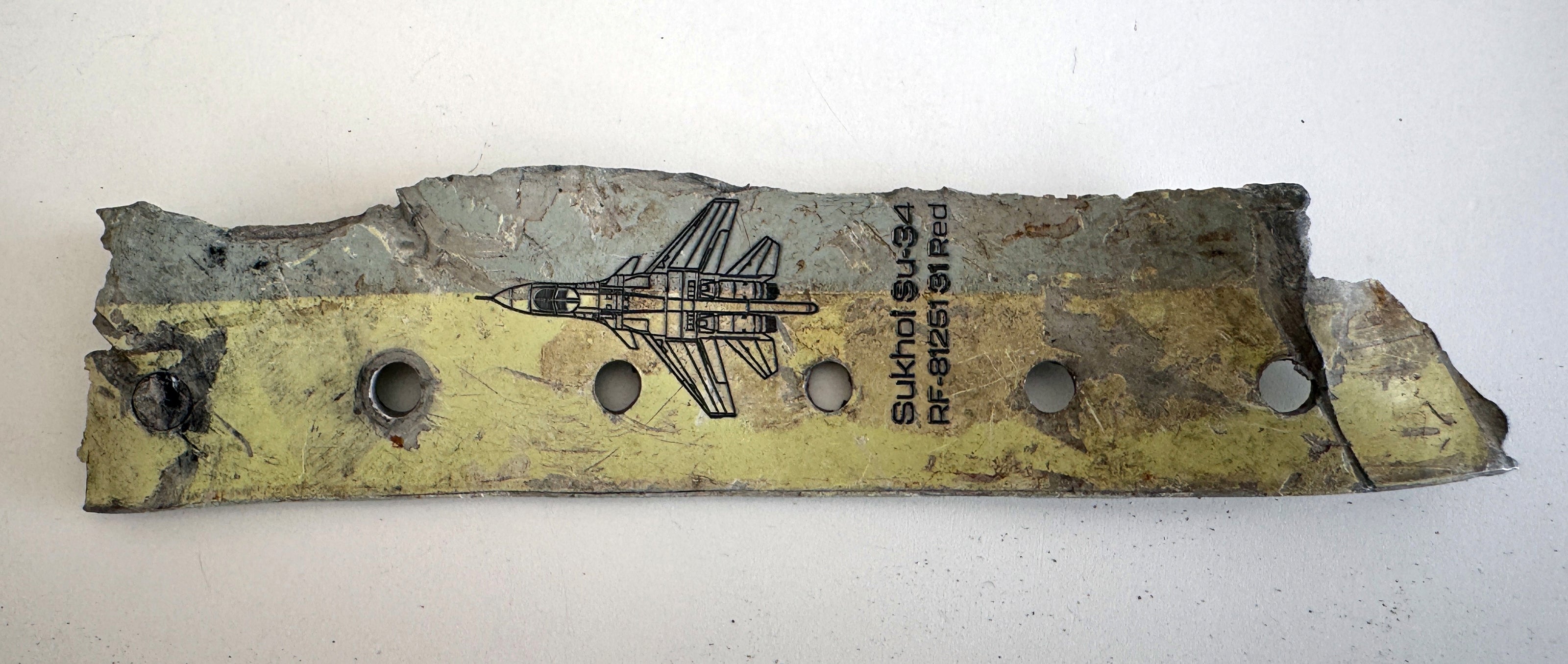 Trophy part of the front-line supersonic fighter-bomber SU 34 russian shot down jet aircraft aviation russia Ukraine war #31