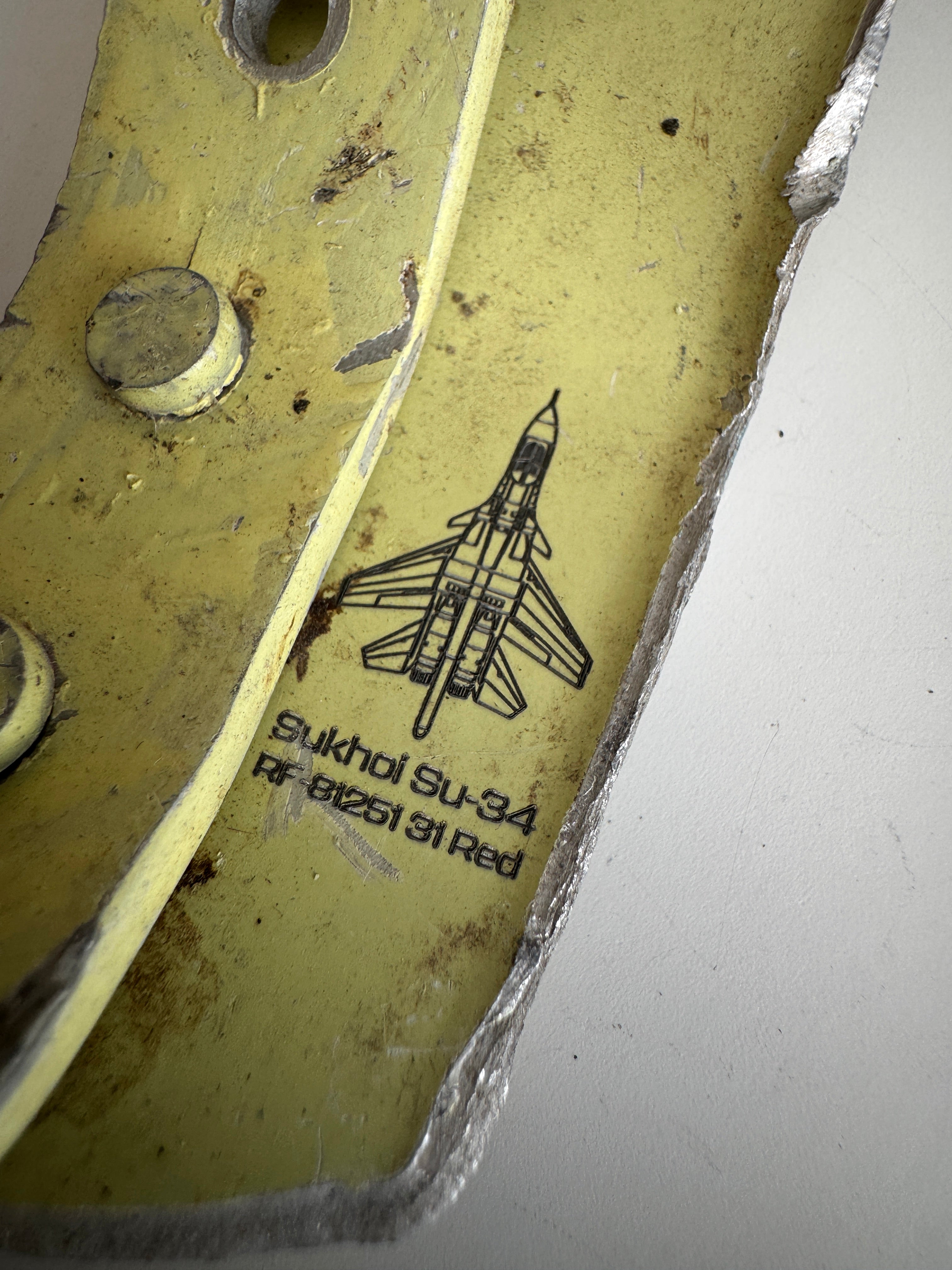Trophy part of the front-line supersonic fighter-bomber SU 34 russian shot down jet aircraft aviation russia Ukraine war #20
