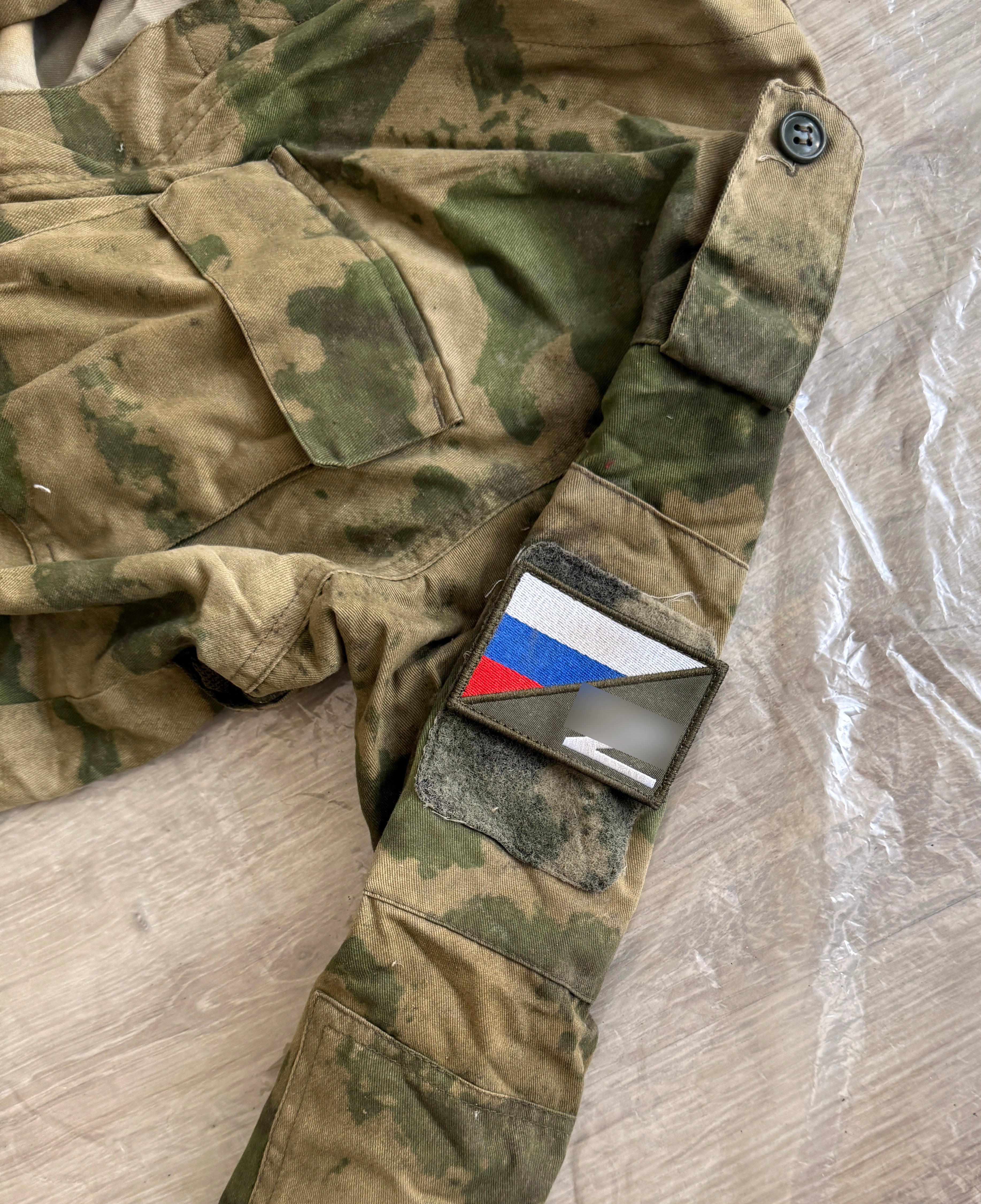 Trophy russian soldier set Uniform Kadyrovite Chechen jacket patch t-shirt costume pants camo moss russian military army Russia Ukraine war 2022-2024 #4