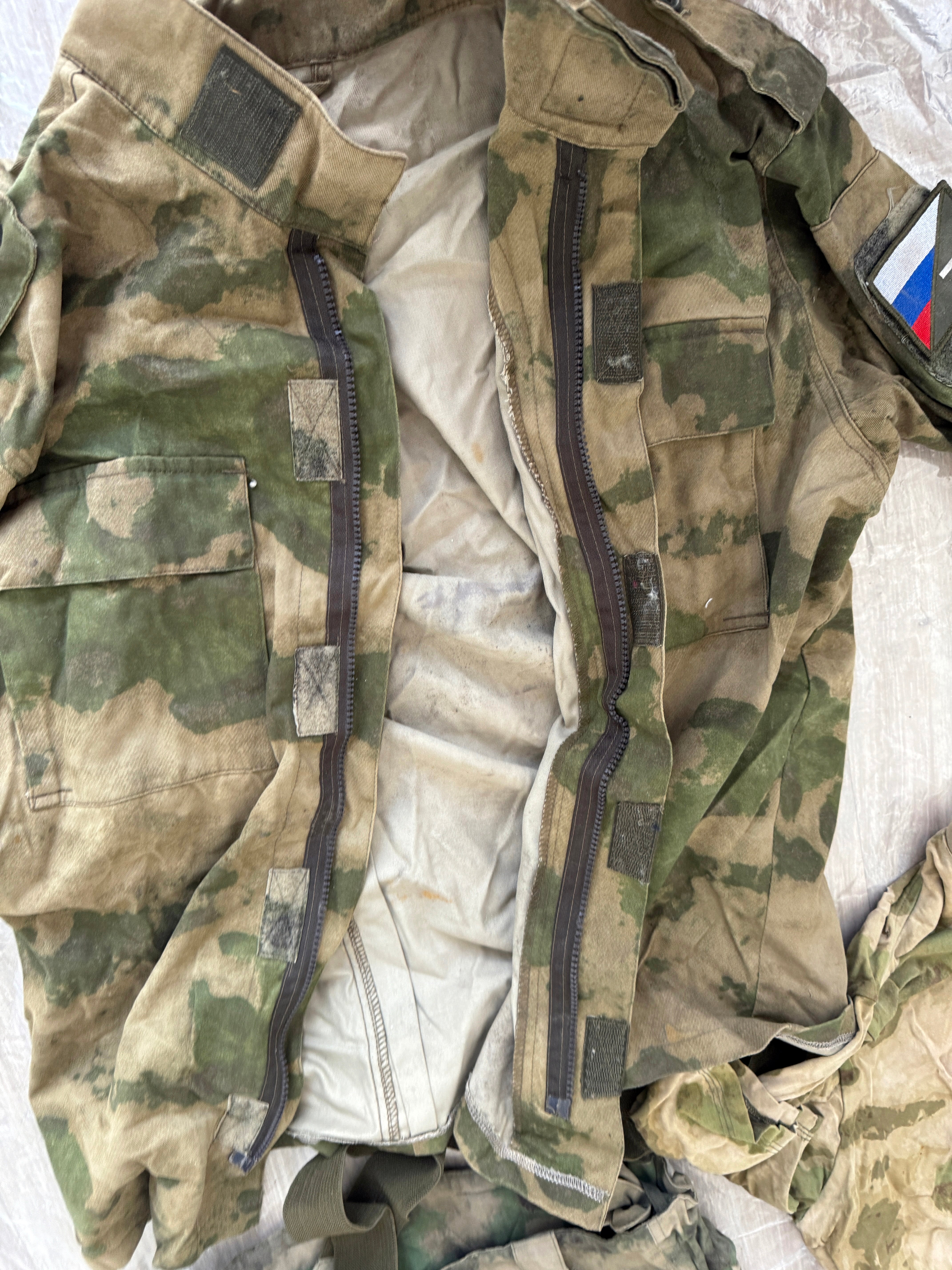 Trophy russian soldier set Uniform Kadyrovite Chechen jacket patch t-shirt costume pants camo moss russian military army Russia Ukraine war 2022-2024 #4