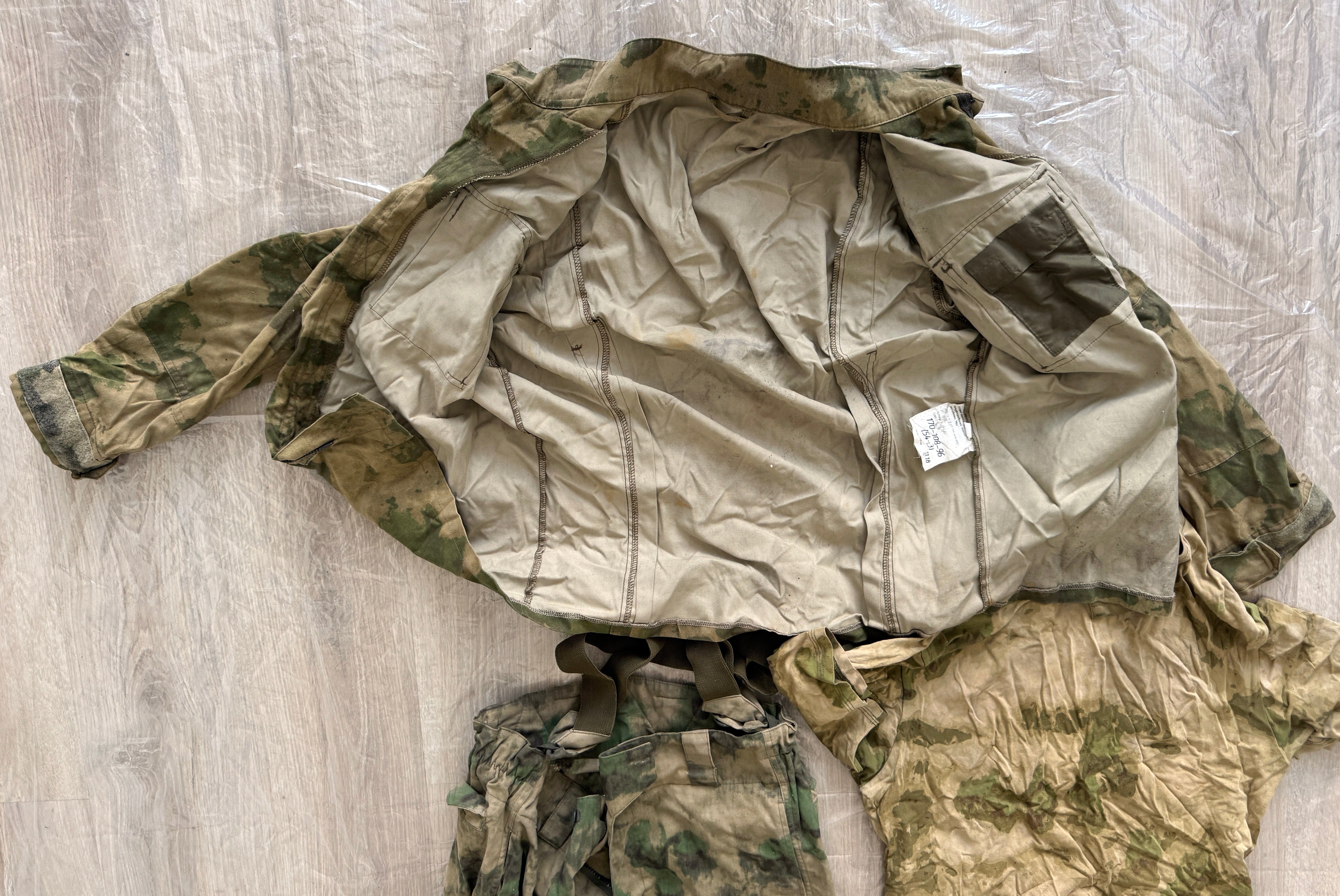Trophy russian soldier set Uniform Kadyrovite Chechen jacket patch t-shirt costume pants camo moss russian military army Russia Ukraine war 2022-2024 #4