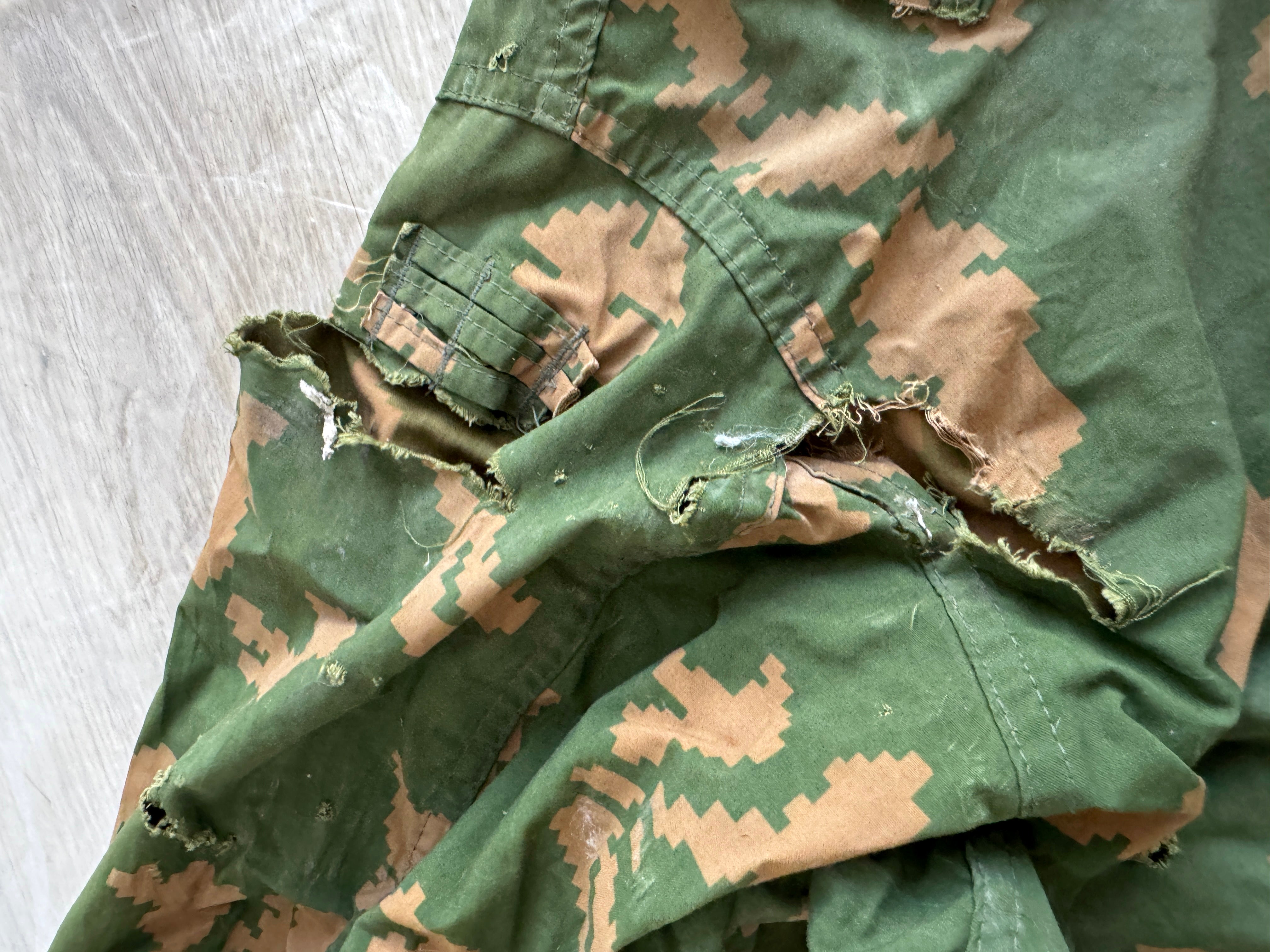 Trophy russian soldier set Uniform Kadyrovite Chechen patch jacket costume pants camo russian military army Russia Ukraine war 2022-2024