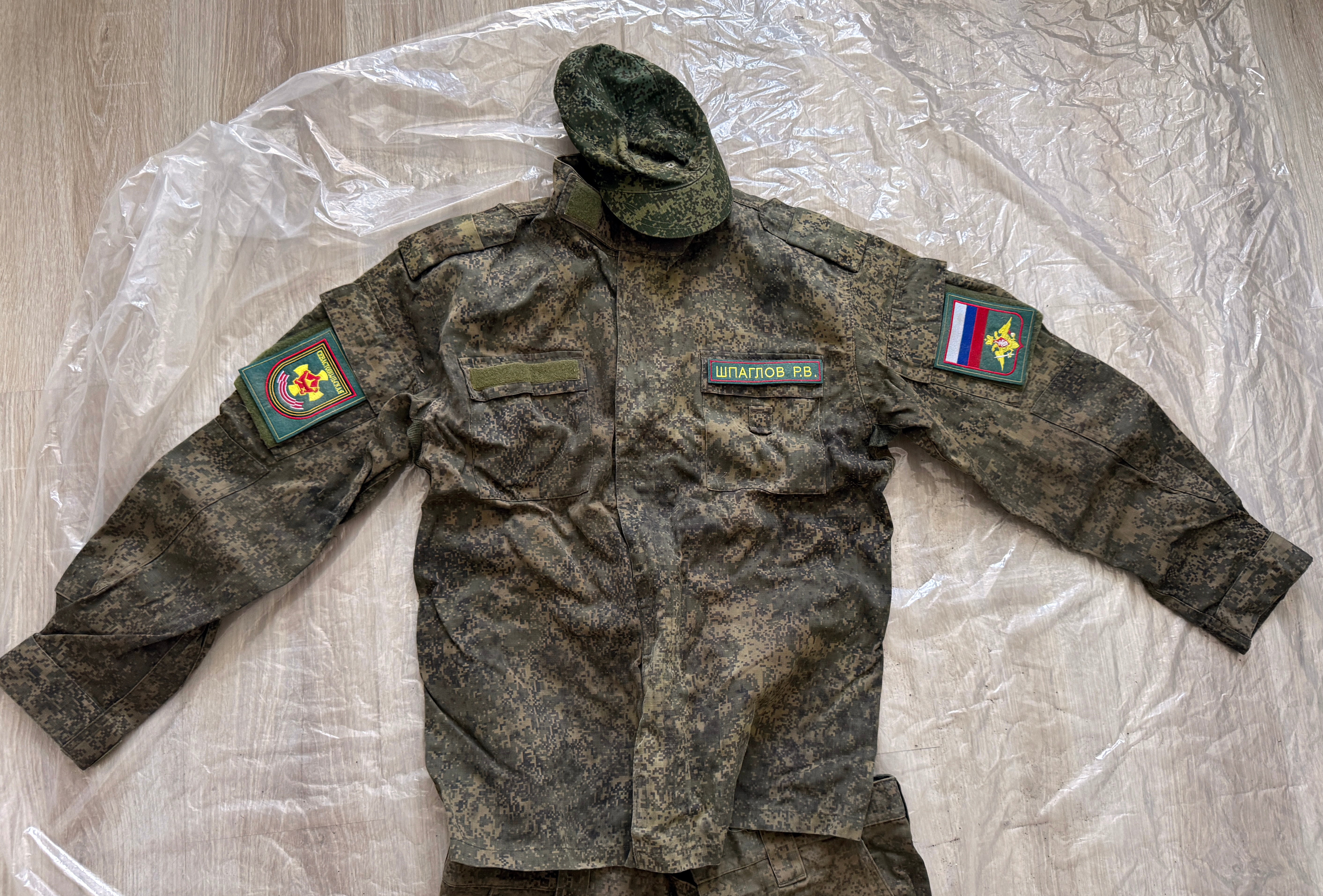 Trophy soldier set uniform jacket cap patch costume pants camo russian military army Russia Ukraine war 2022-2024 #2