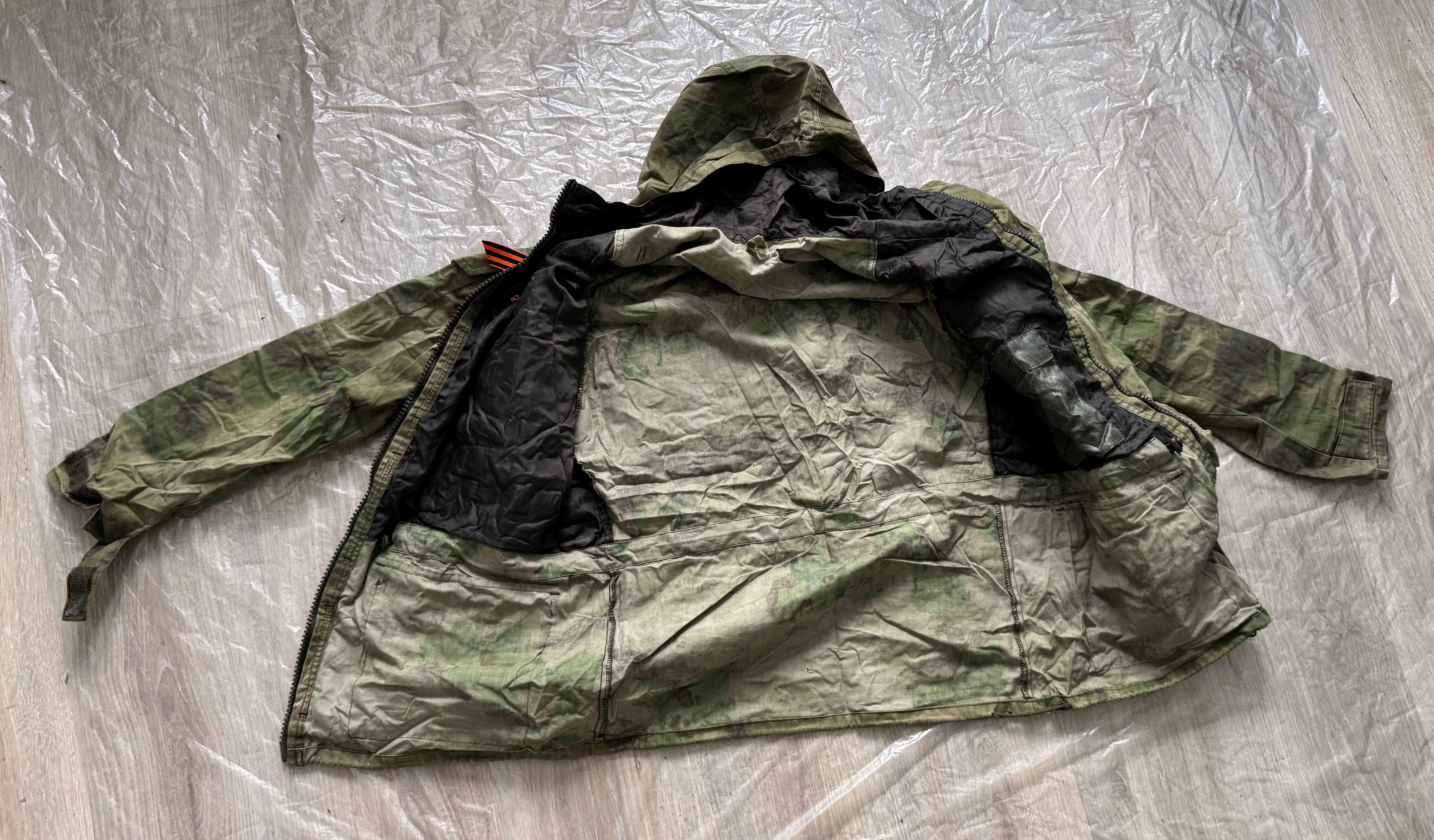 Trophy russian soldier soldier special forces set uniform Kadyrovite Chechen jacket patch badge costume pants camo moss military army Russia Ukraine war 2022-2024 #2