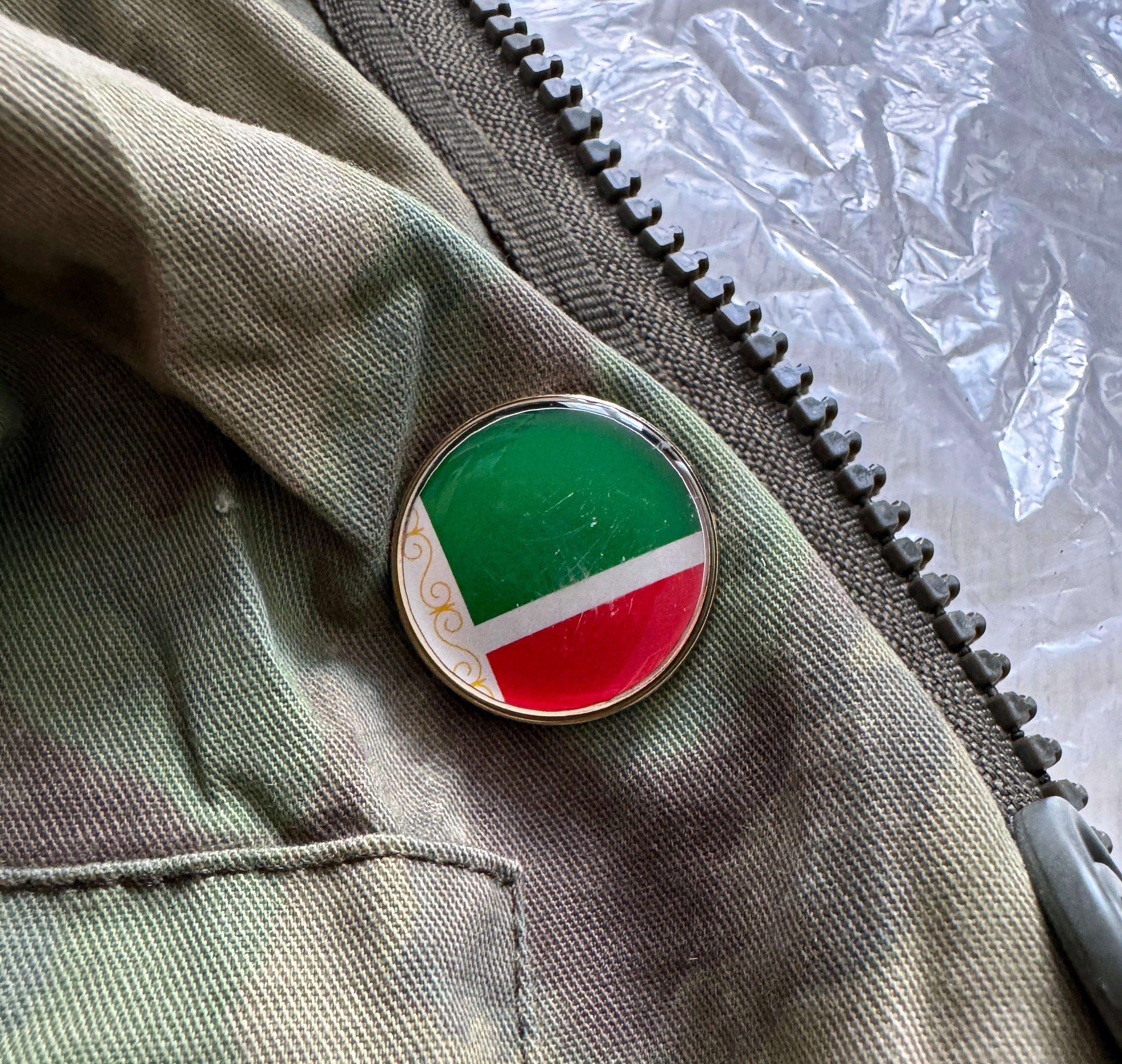 Trophy russian soldier soldier special forces set uniform Kadyrovite Chechen jacket patch badge costume pants camo moss military army Russia Ukraine war 2022-2024 #2