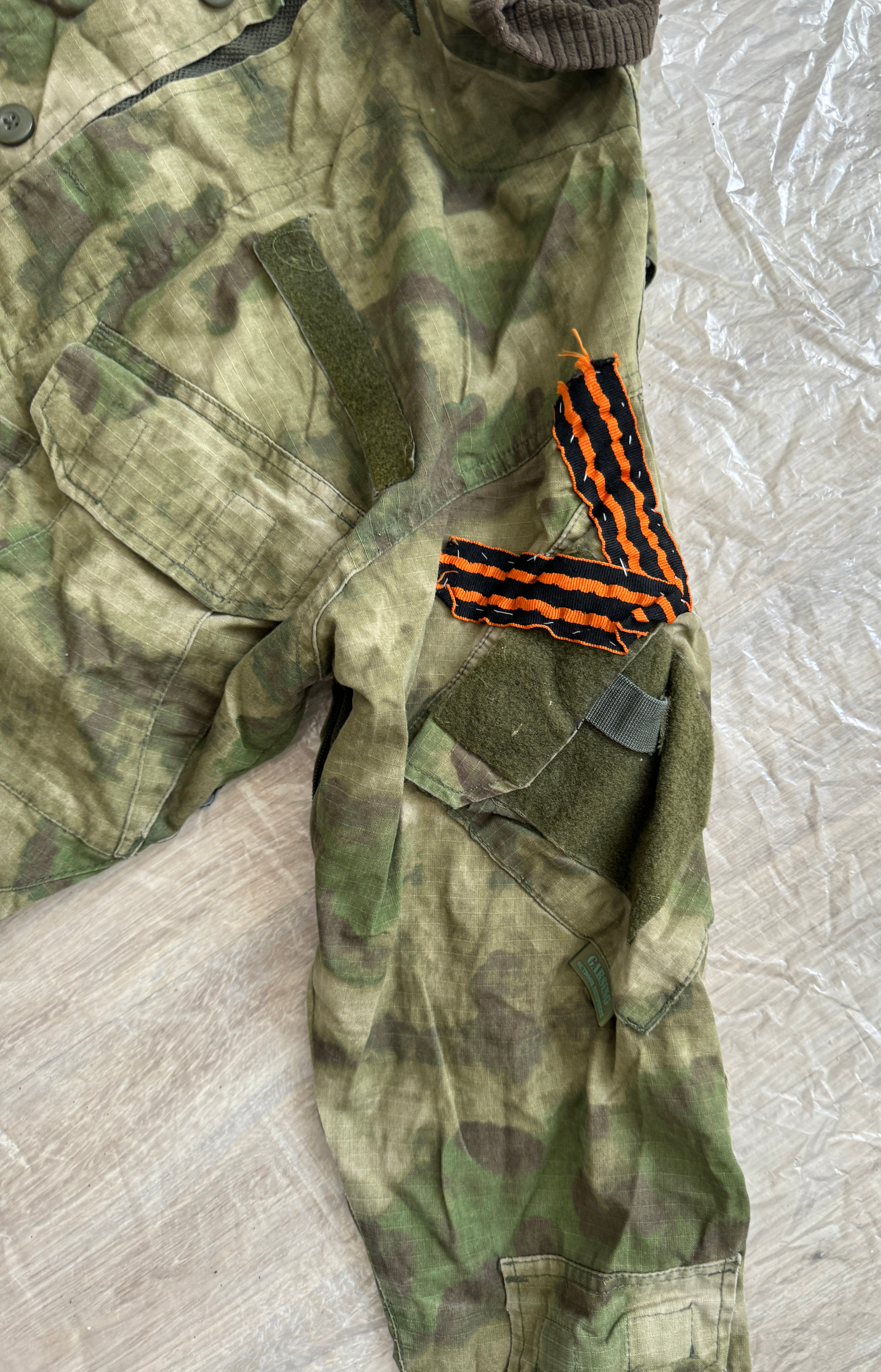 Trophy russian special forces soldier uniform Kadyrovite Chechen jacket patch camo moss military army Russia Ukraine war 2022-2024 #2