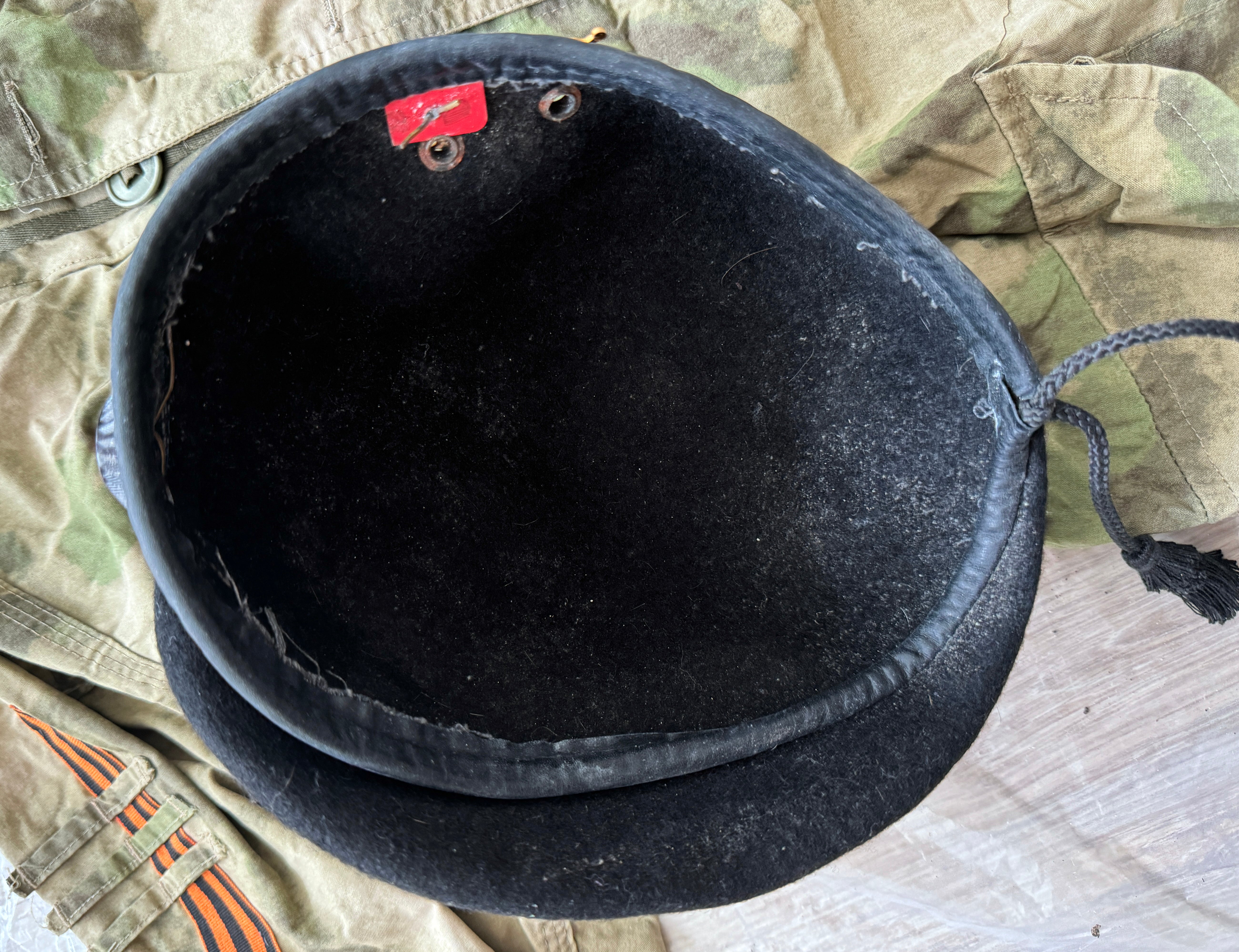 Trophy russian soldier set uniform Kadyrovite Chechen jacket cap hat beret pants patch camo moss russia military army Ukraine war 2022-2024 #7