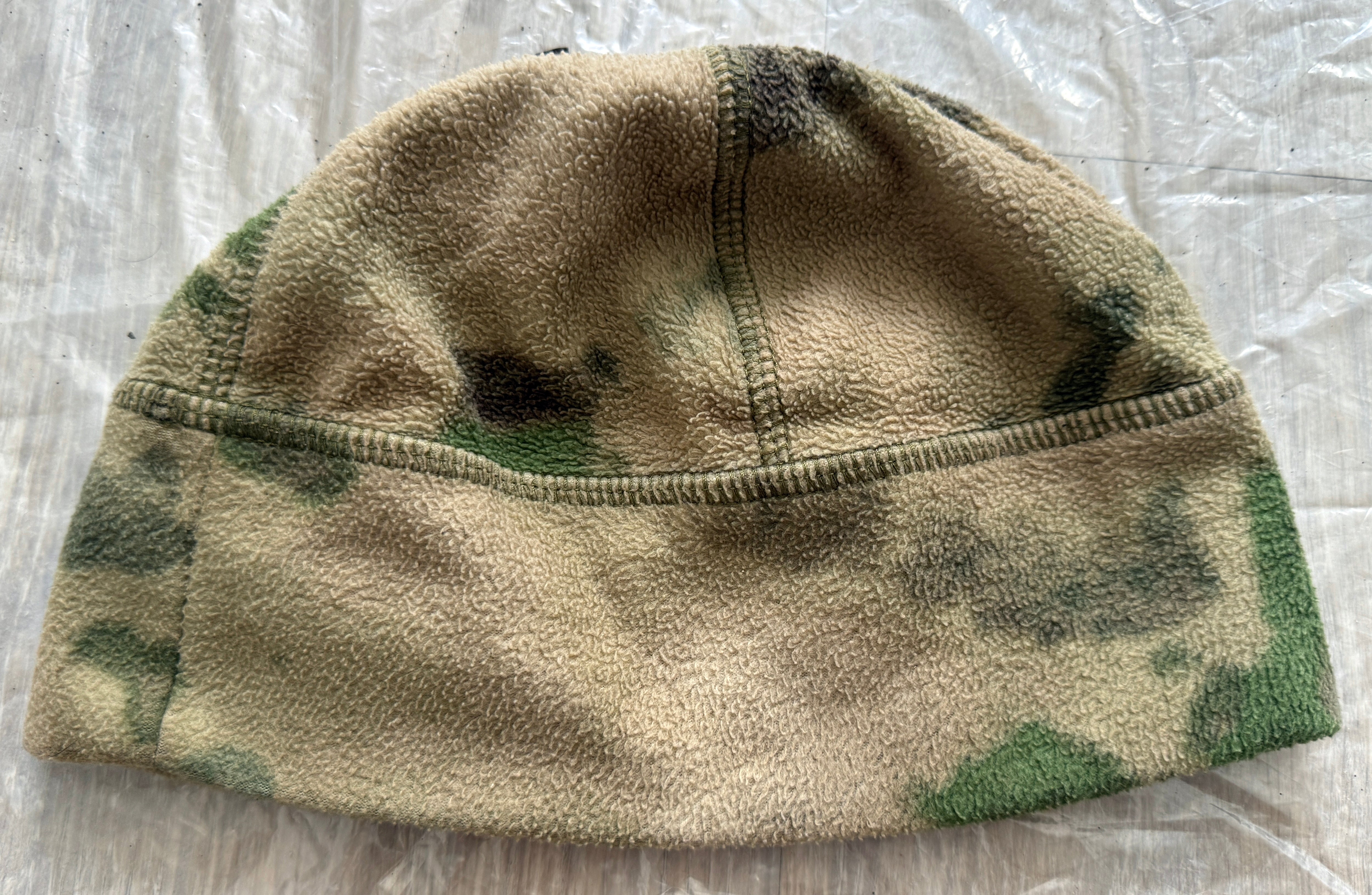 Trophy russian soldier Kadyrovite Chechen winter hat uniform camo russia military army Ukraine war 2022-2024