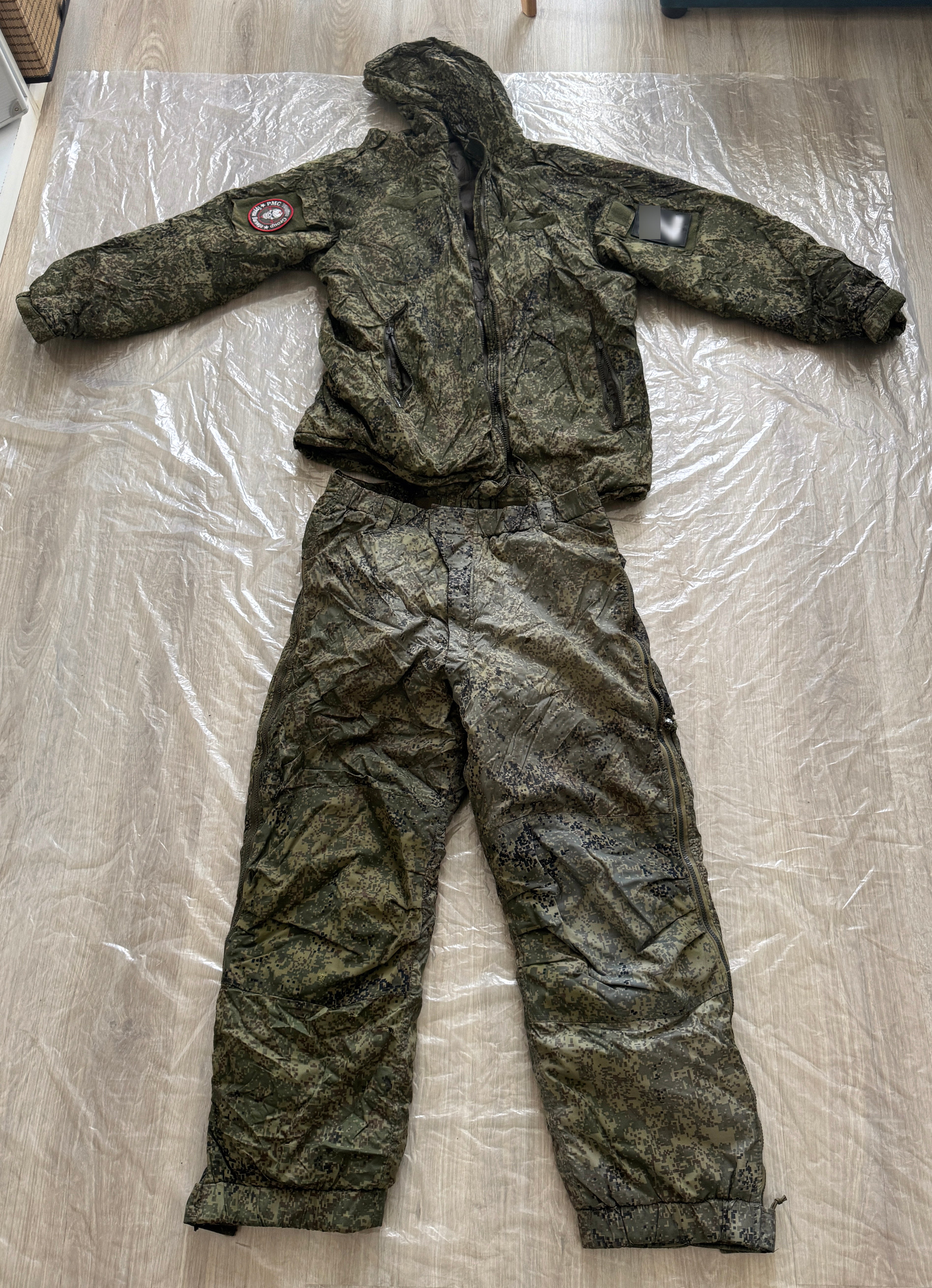 Trophy russian PMC soldier set uniform winter jacket patch costume pants camo russia military army Ukraine war 2022-2024 #5