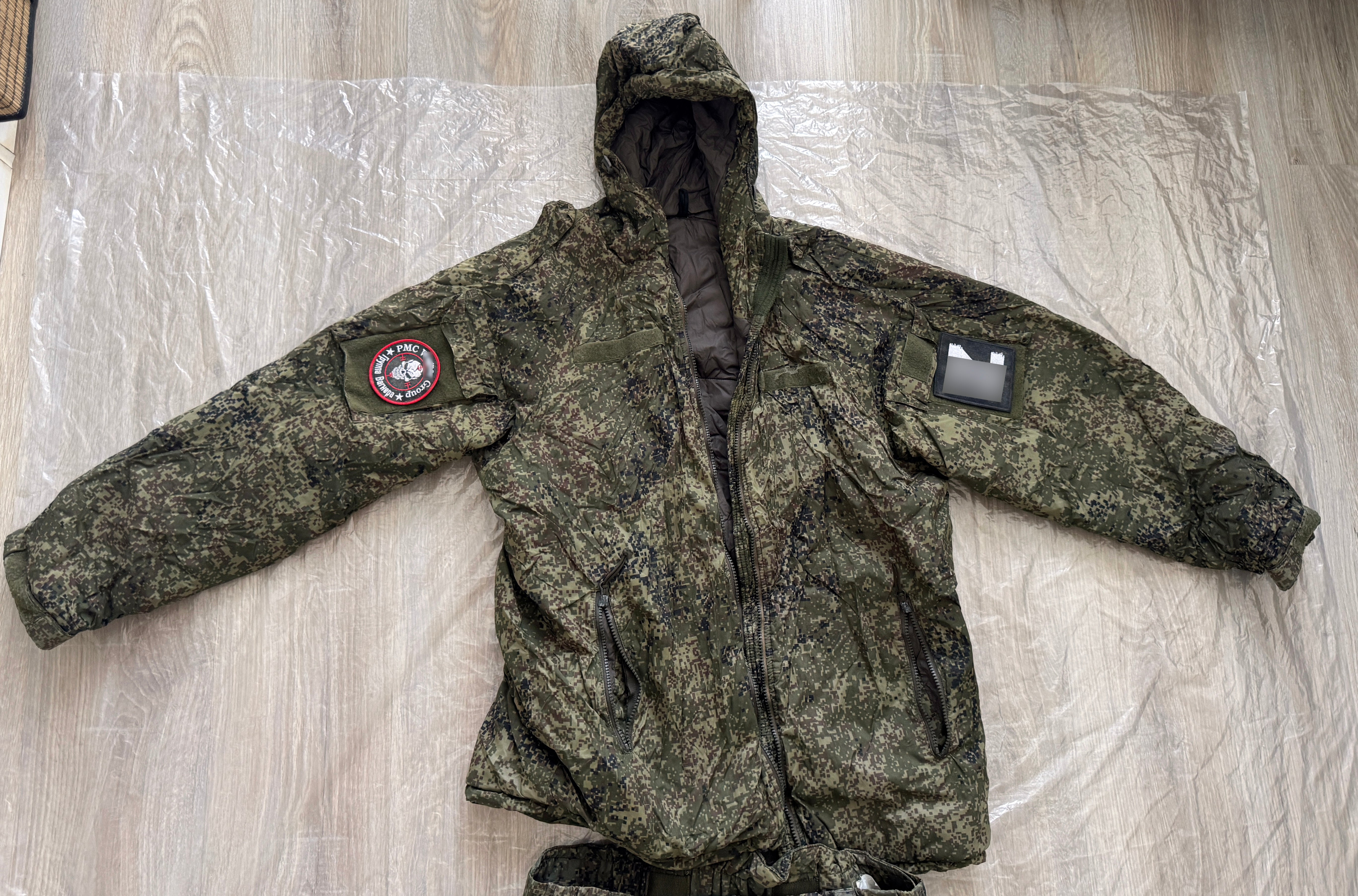 Trophy russian PMC soldier set uniform winter jacket patch costume pants camo russia military army Ukraine war 2022-2024 #5