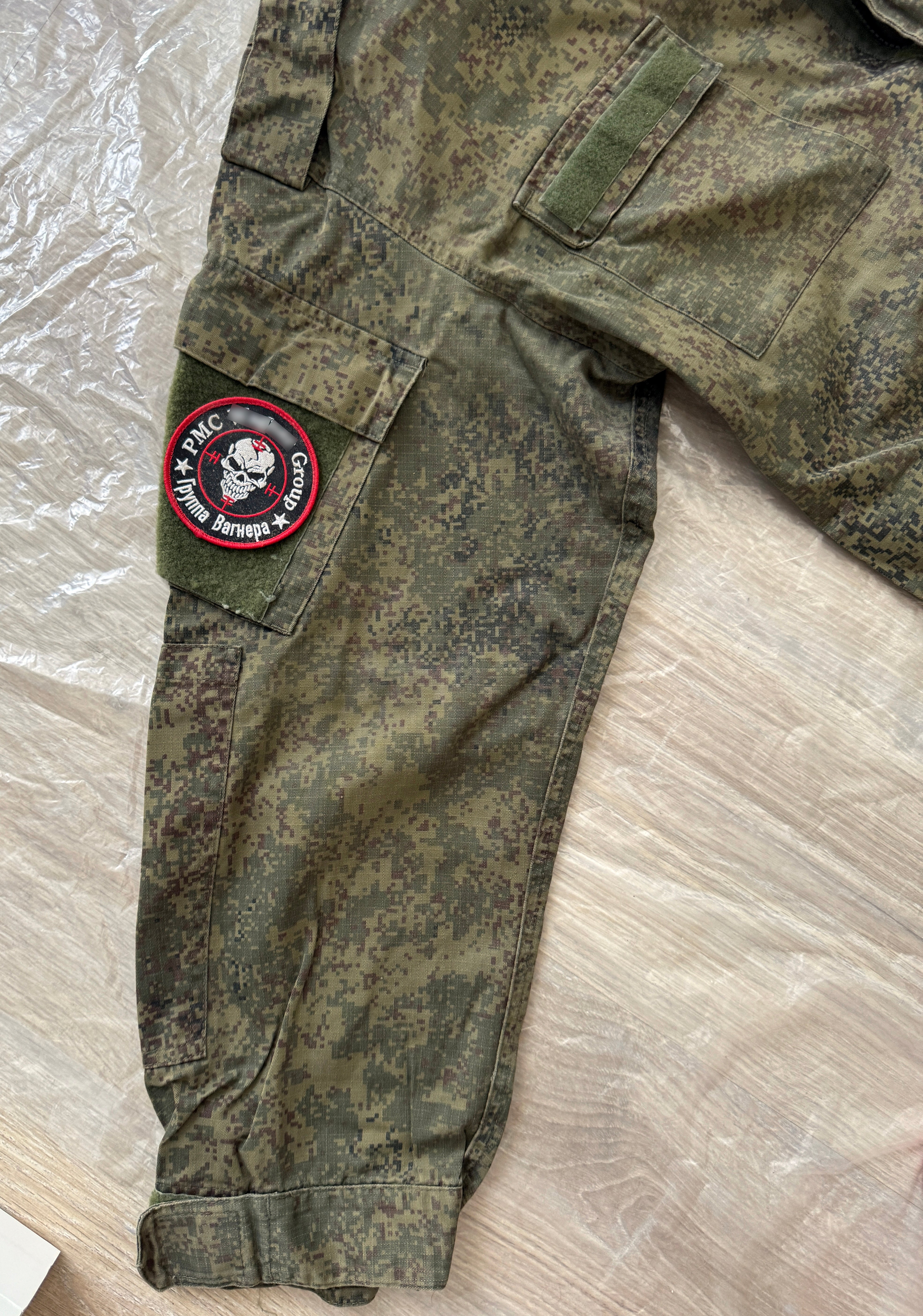 Trophy russian PMC soldier set uniform jacket cap patch costume pants camo russia military army Ukraine war 2022-2024 #5