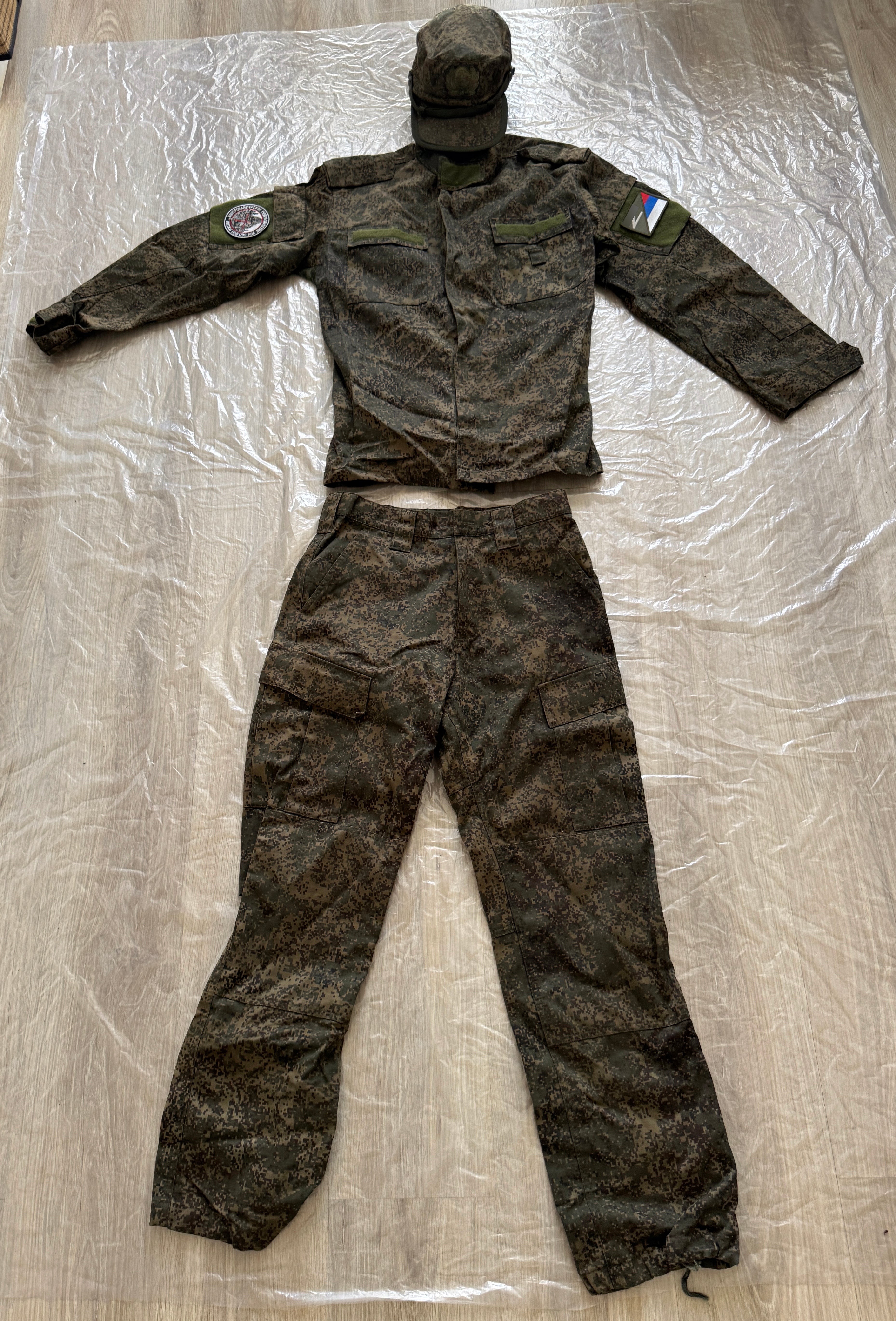 Trophy russian soldier set uniform jacket cap patch sniper costume pants camo russia military army Ukraine war 2022-2024 #4