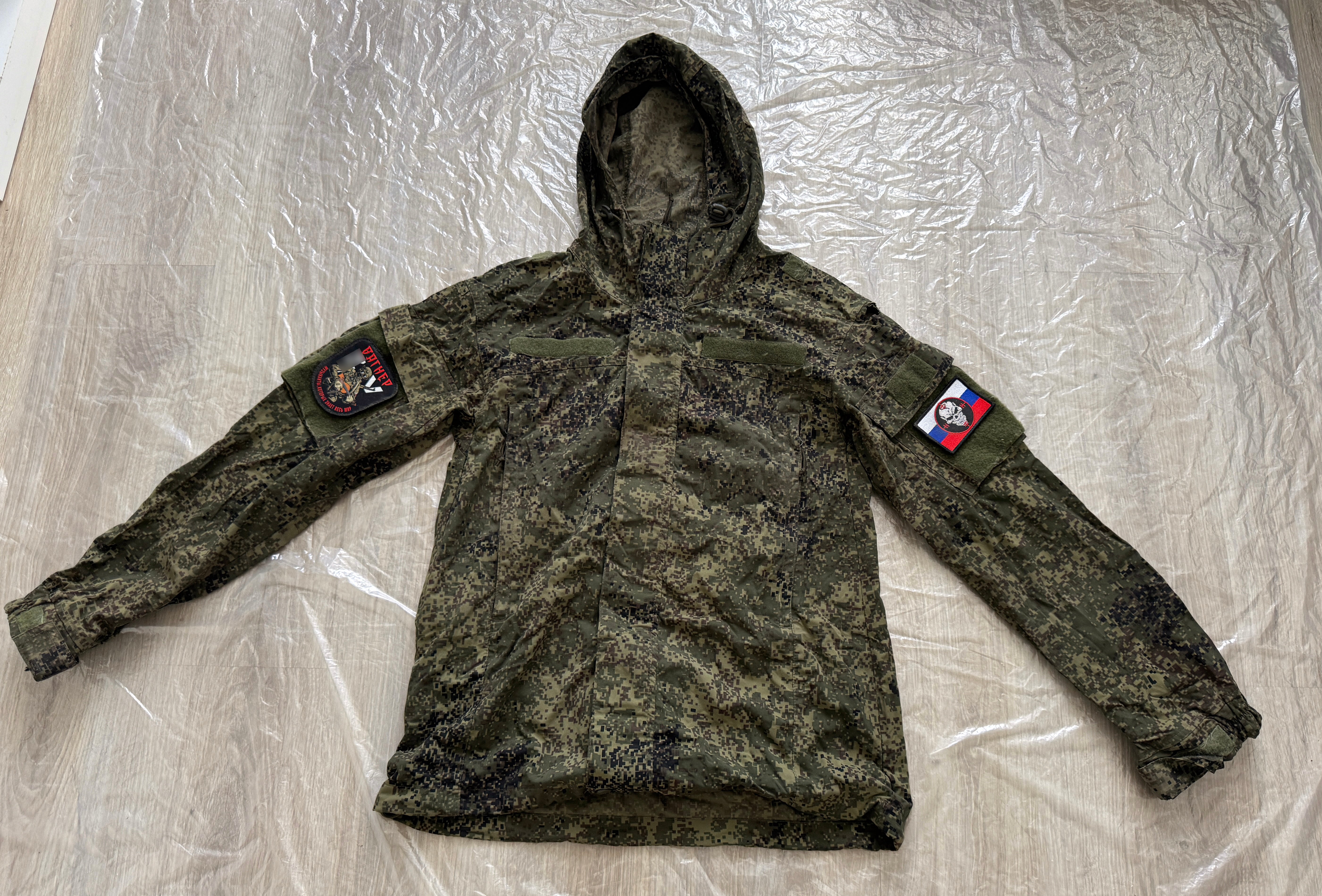 Trophy russian PMC soldier windbreaker jacket patch camouflage uniform military army russia Ukraine war 2022-2024 #2