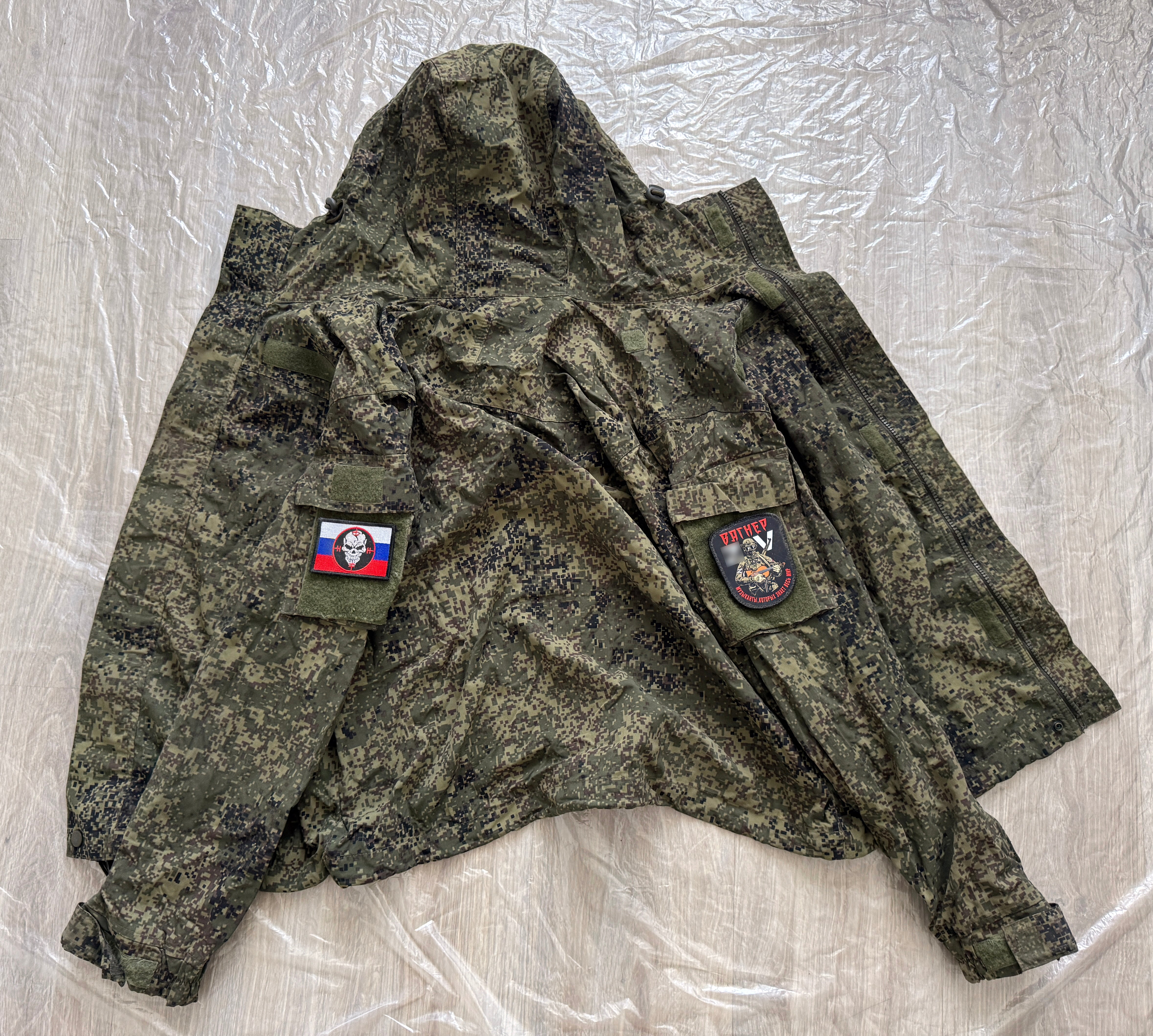 Trophy russian PMC soldier windbreaker jacket patch camouflage uniform military army russia Ukraine war 2022-2024 #2