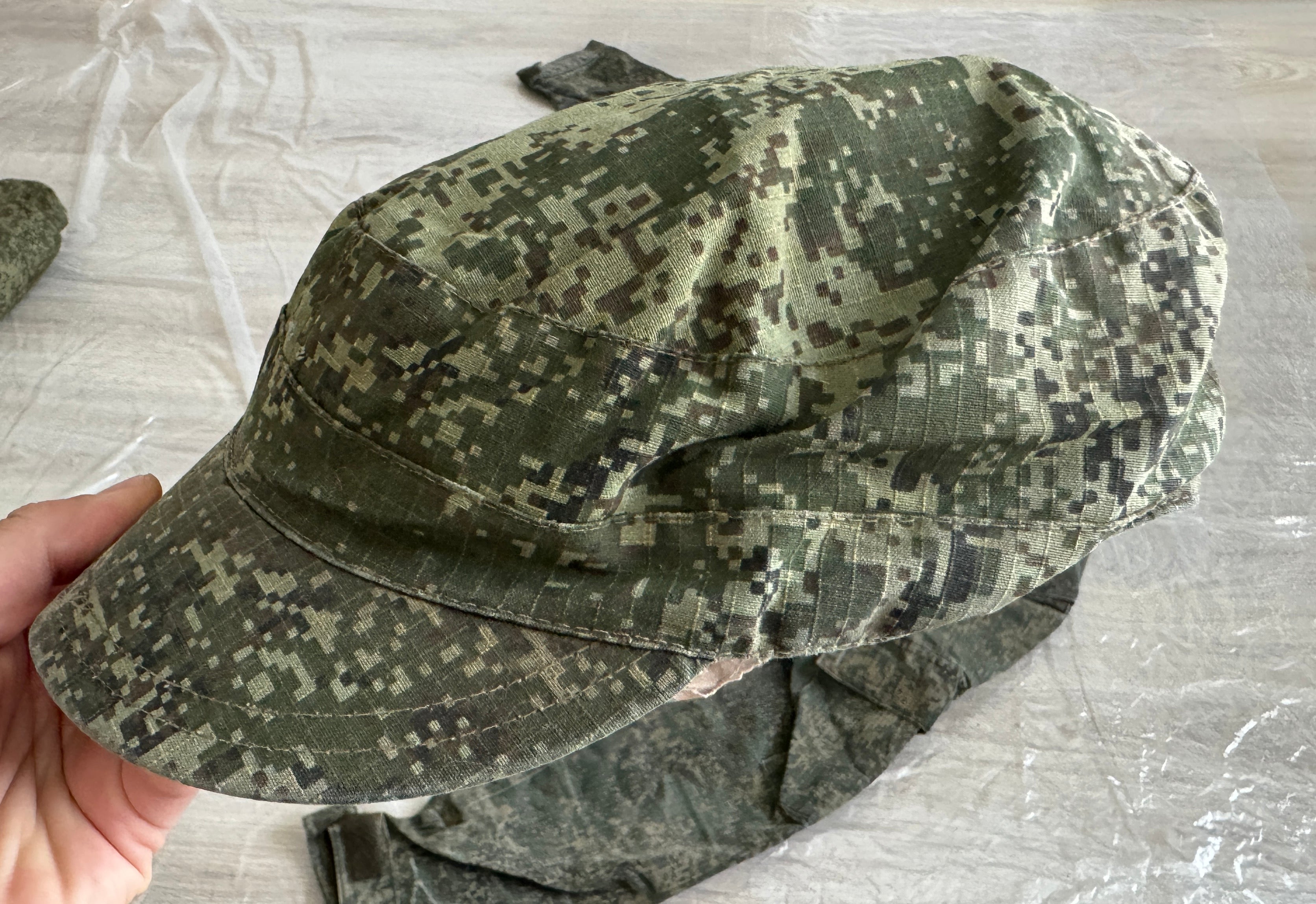 Trophy russian soldier set uniform jacket cap costume pants camo russia military army Ukraine war 2022-2024 #4