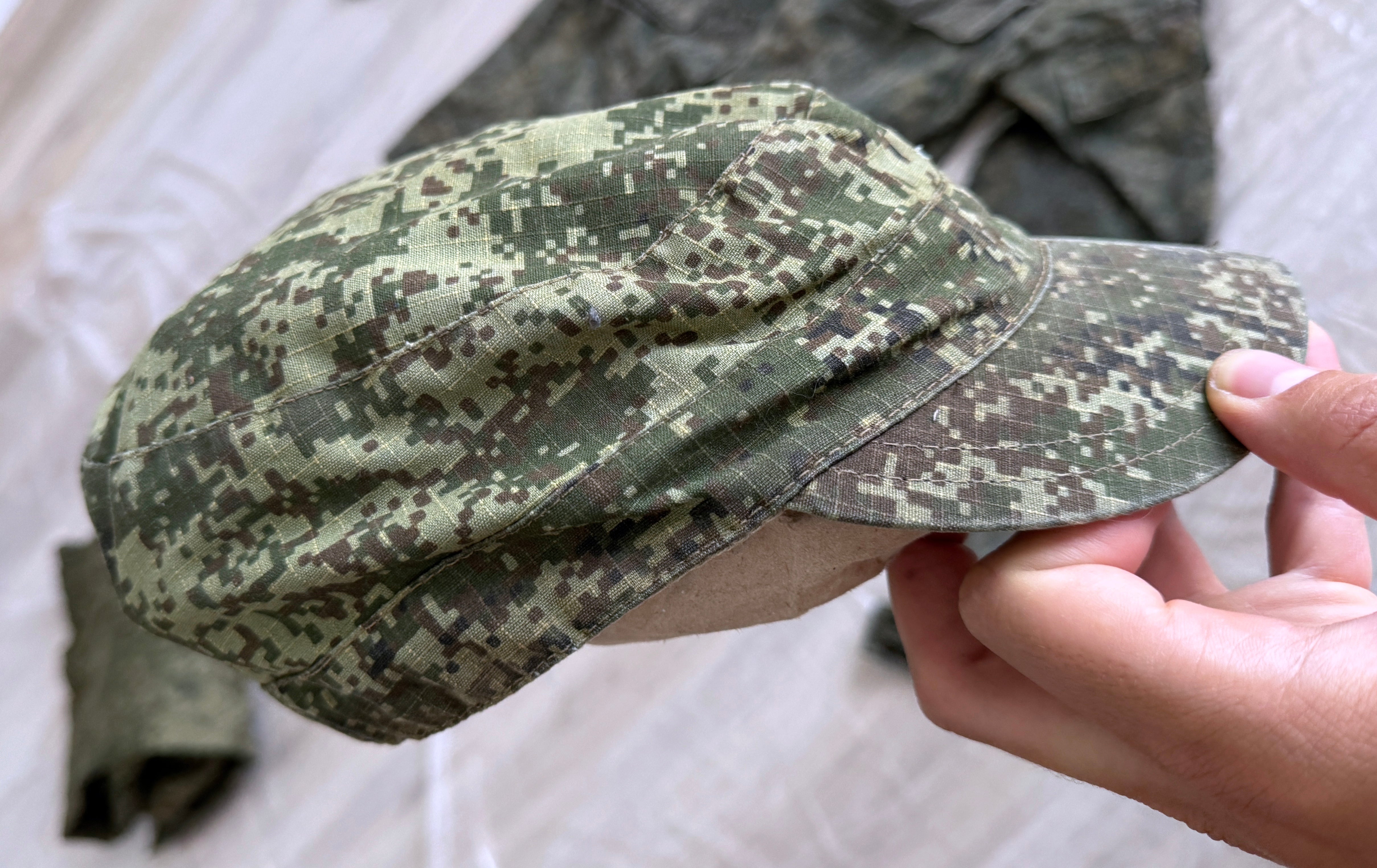 Trophy russian soldier set uniform jacket cap costume pants camo russia military army Ukraine war 2022-2024 #4