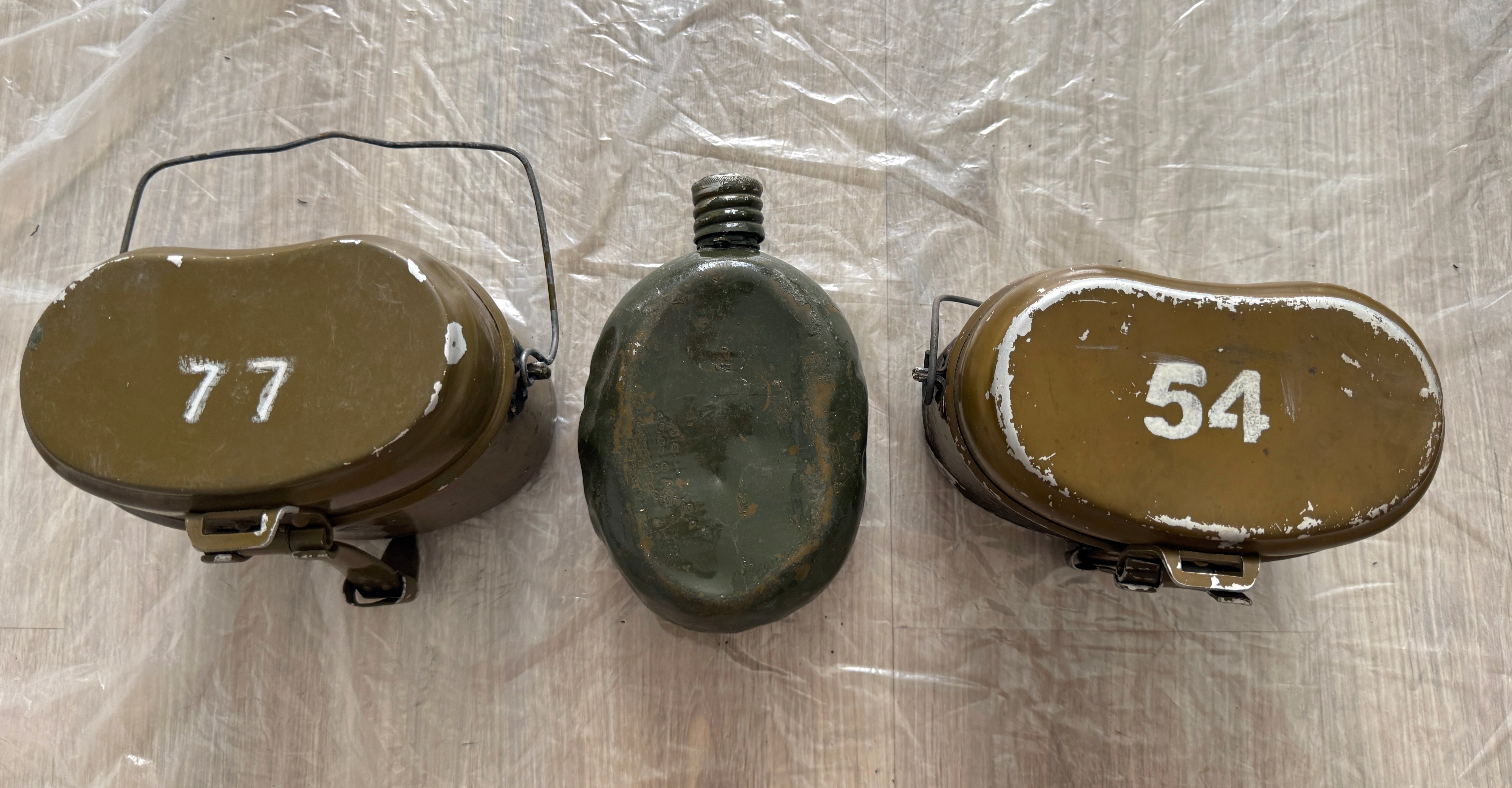Trophy russian soldier set army flask bowler military Ukraine russia war 2022-2024 #2