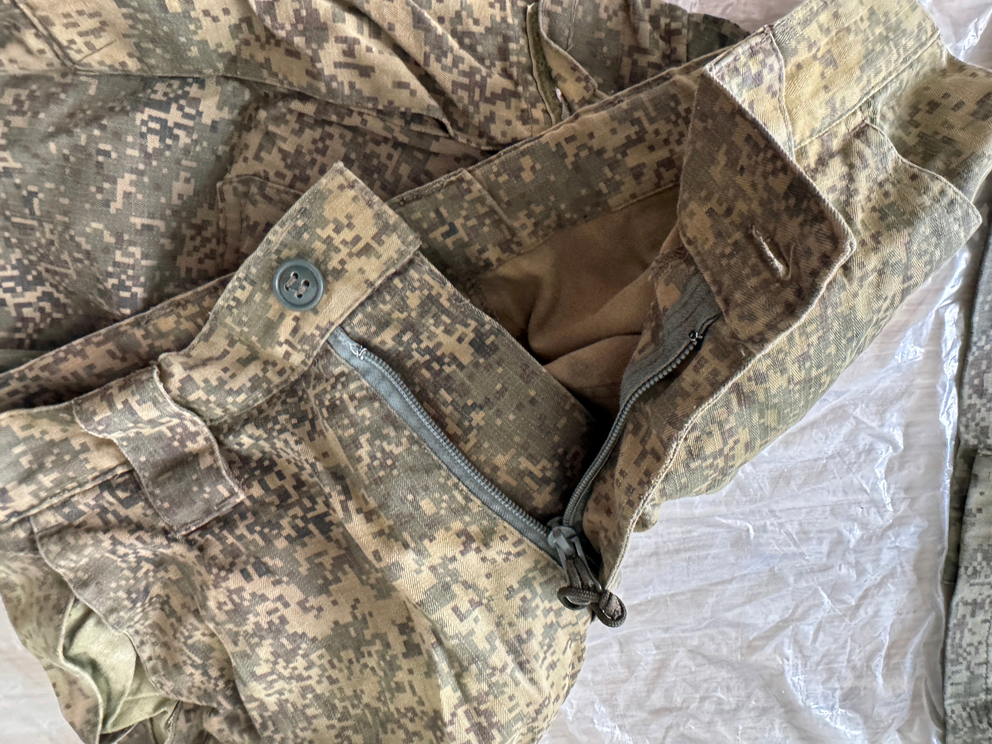 Trophy russian soldier set uniform jacket cap patch costume pants camo russia military army Ukraine war 2022-2024 #8