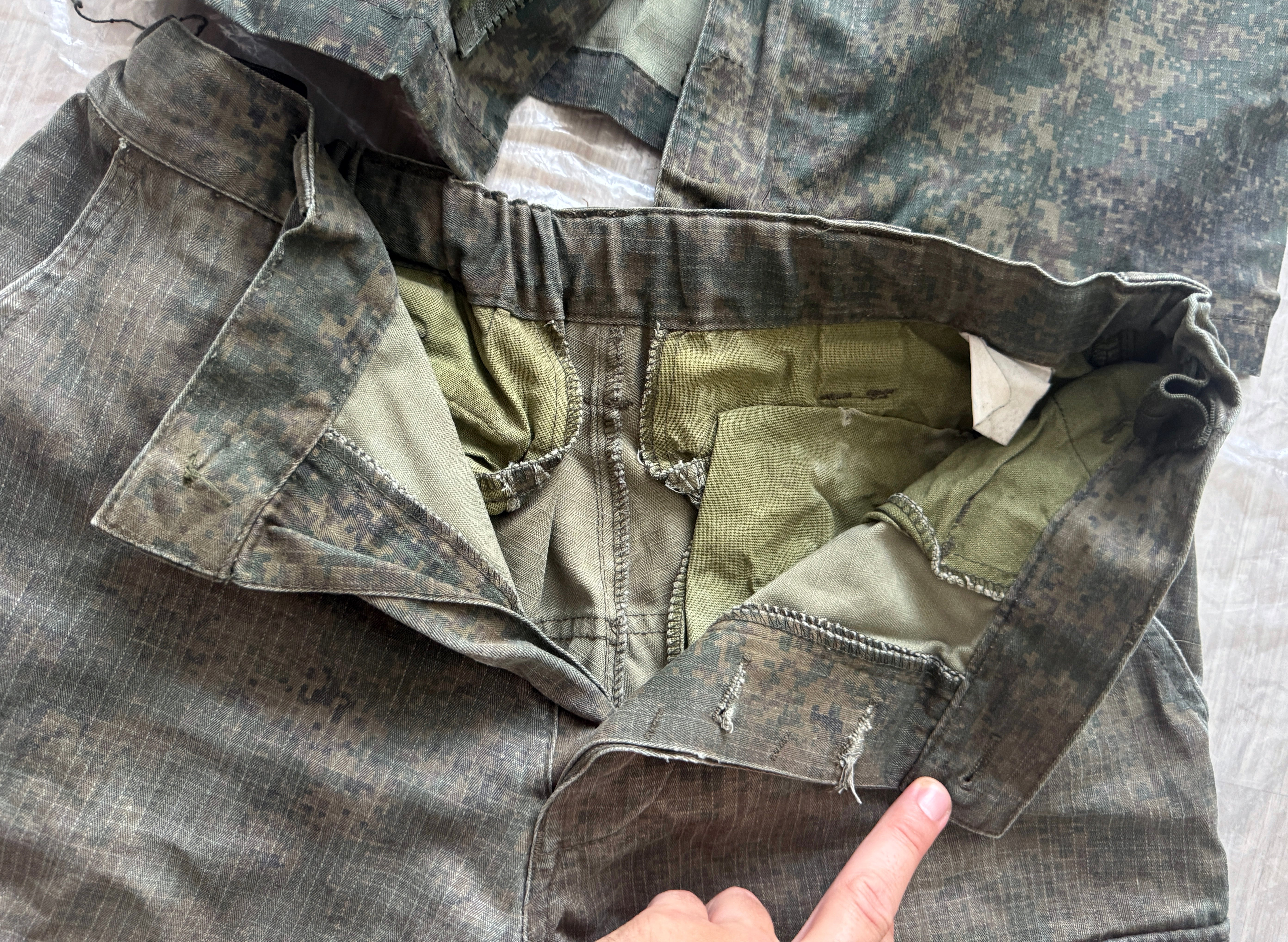 Trophy russian soldier set uniform jacket cap patch costume pants camo russia military army Ukraine war 2022-2024 #6