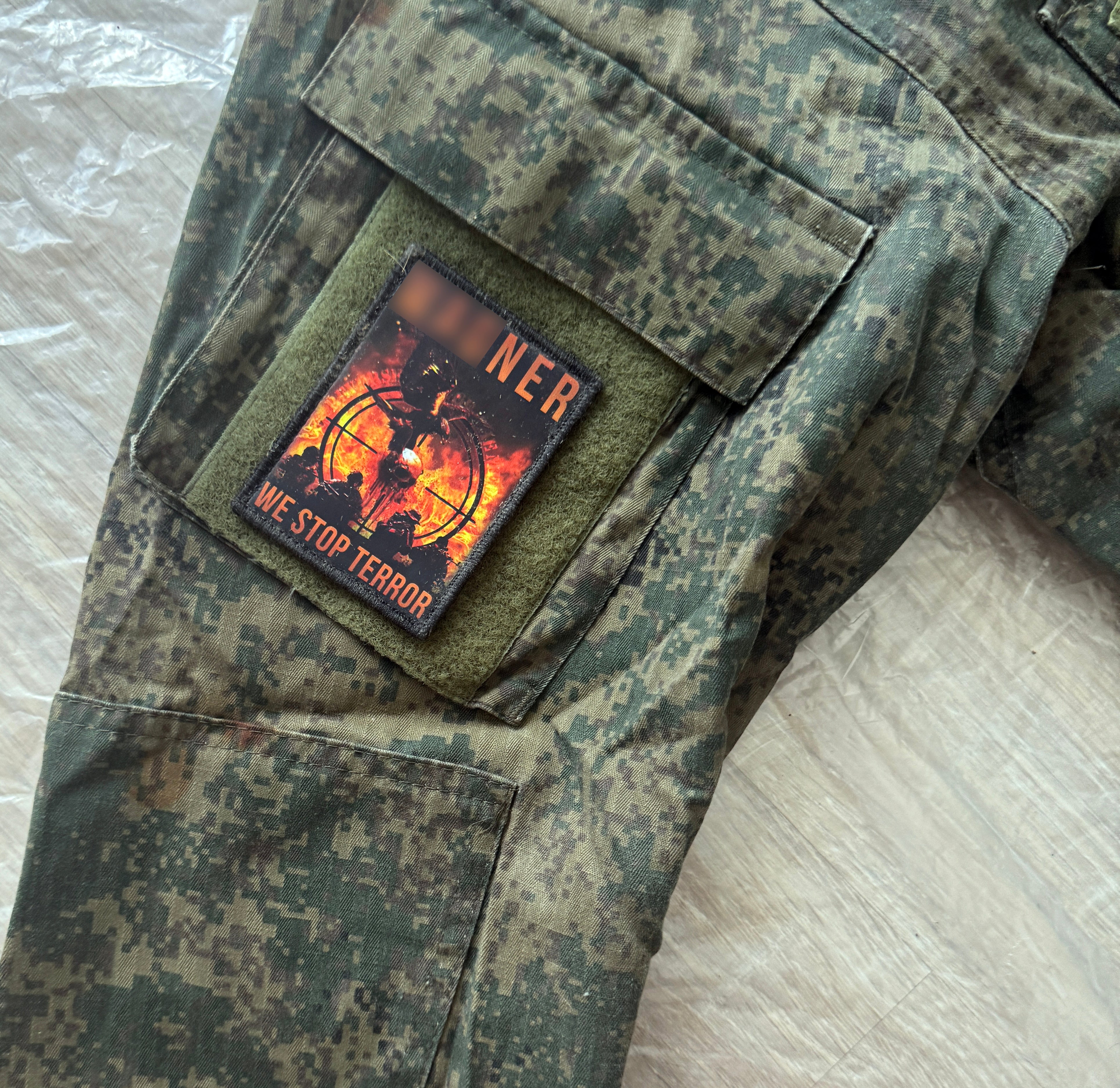 Trophy russian soldier set uniform jacket cap patch costume pants camo russia military army Ukraine war 2022-2024 #6