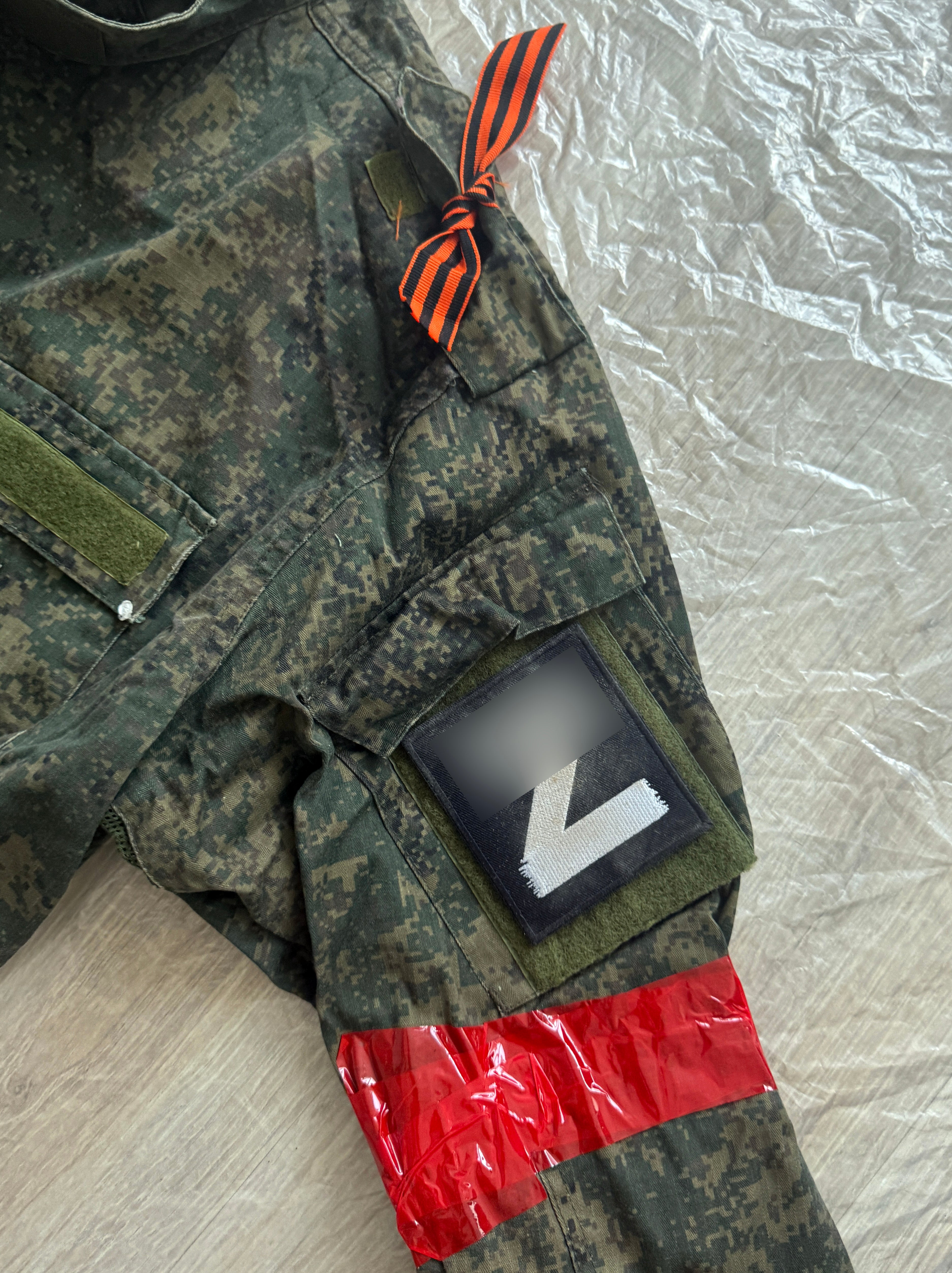 Trophy russian soldier set uniform jacket cap patch costume pants camo russia military army Ukraine war 2022-2024 #6
