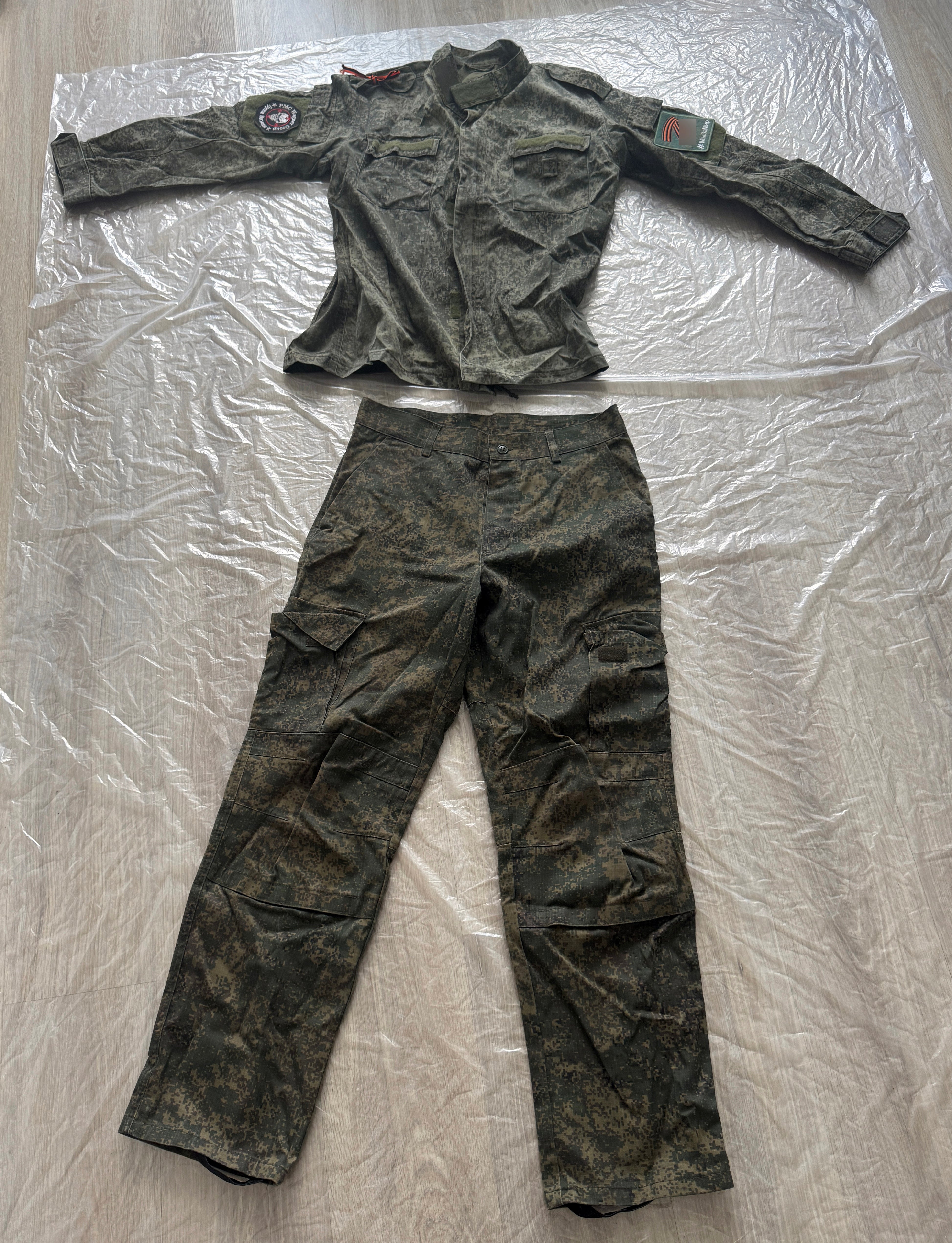 Trophy russian PMC soldier set uniform jacket patch costume pants camo russia military army Ukraine war 2022-2024 #10