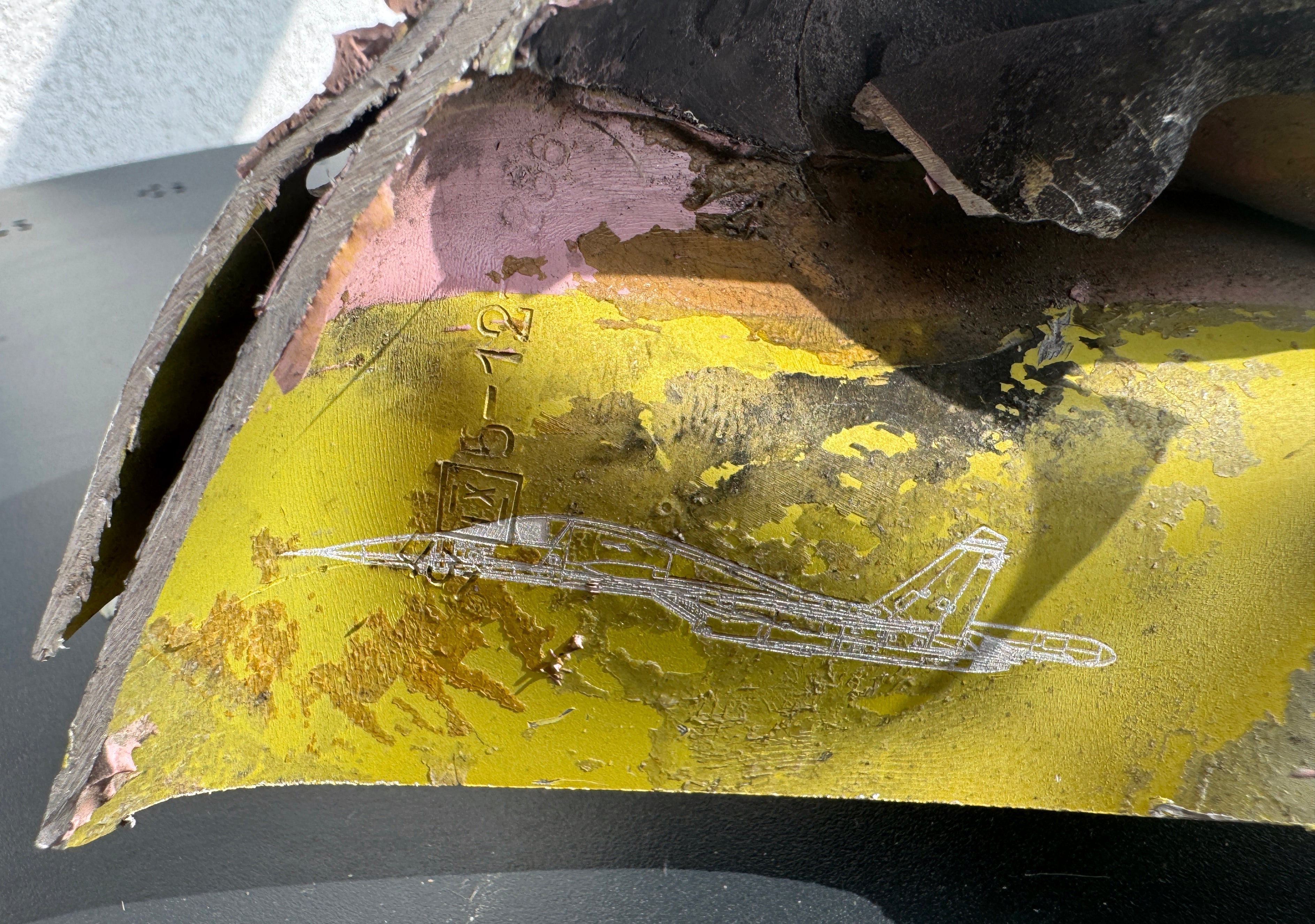Trophy part of the front-line supersonic fighter-bomber SU 34 russian shot down aviation russia Ukraine war #139