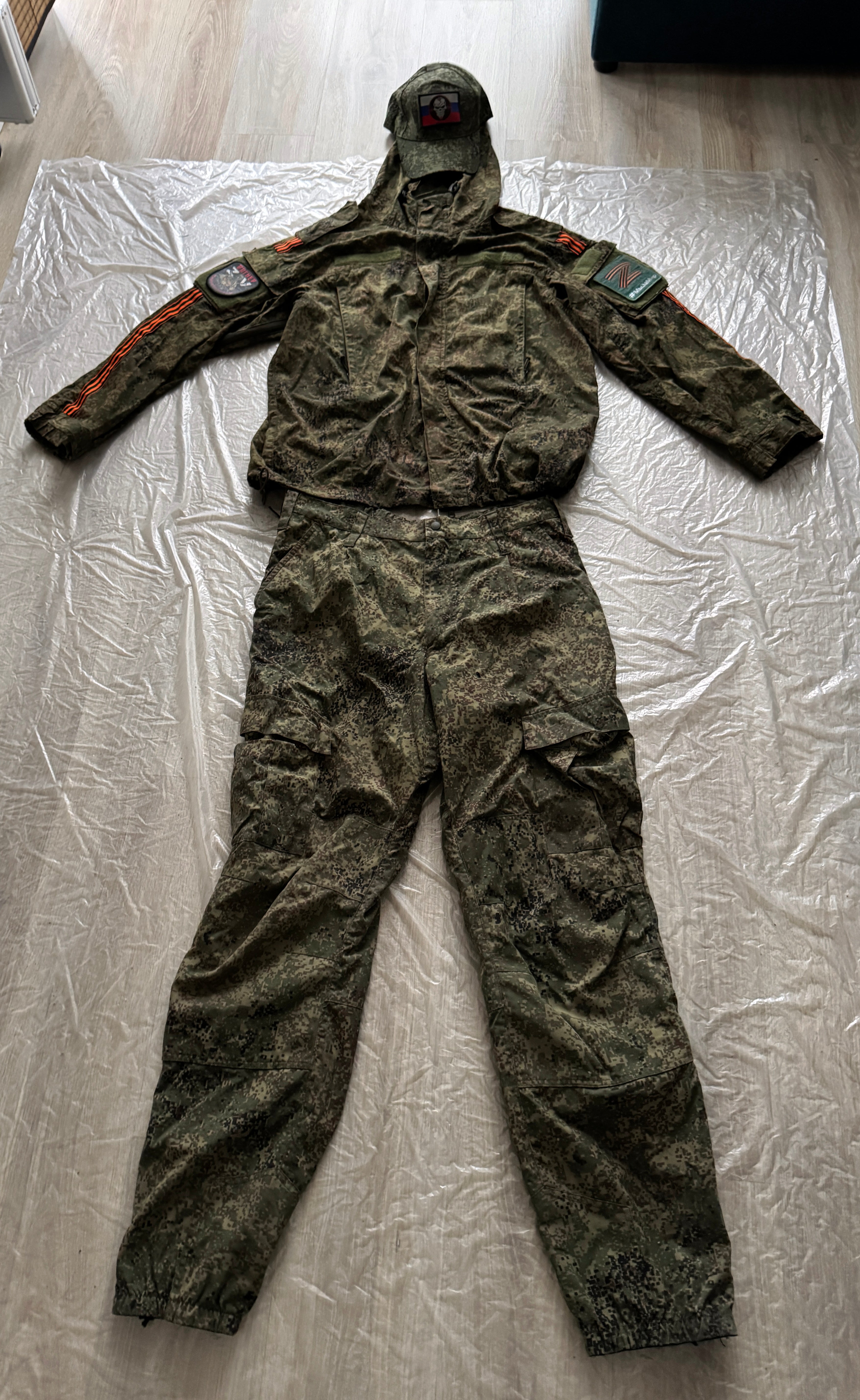 only for adamantyladamantan Trophy set military ID document uniform patches cap russian army soldier military Ukraine russia war 2023