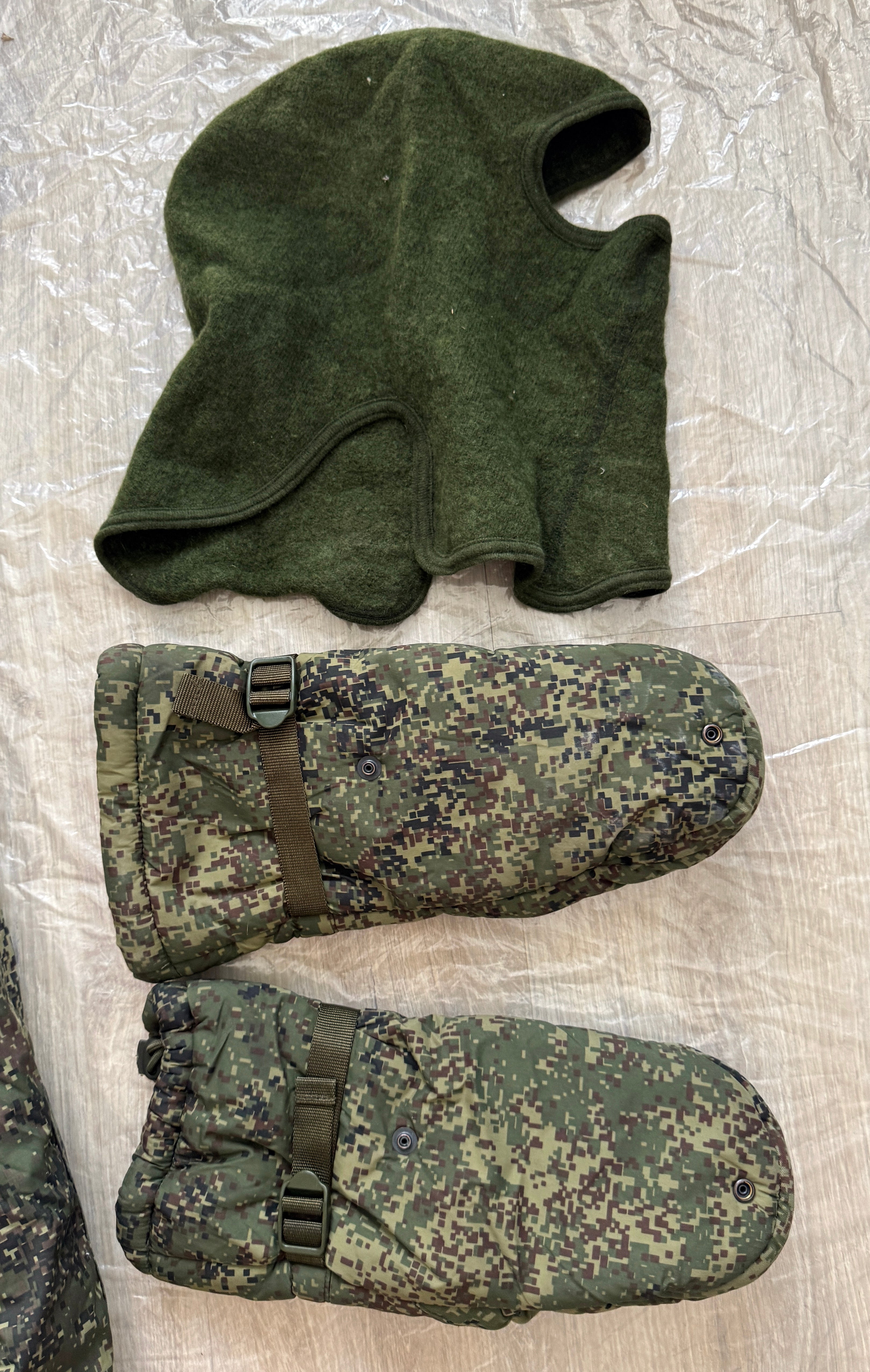 Trophy russian soldier set intelligence uniform winter jacket patch costume pants hat vest balaclava gloves camo russia military army Ukraine war 2022-2024 #6