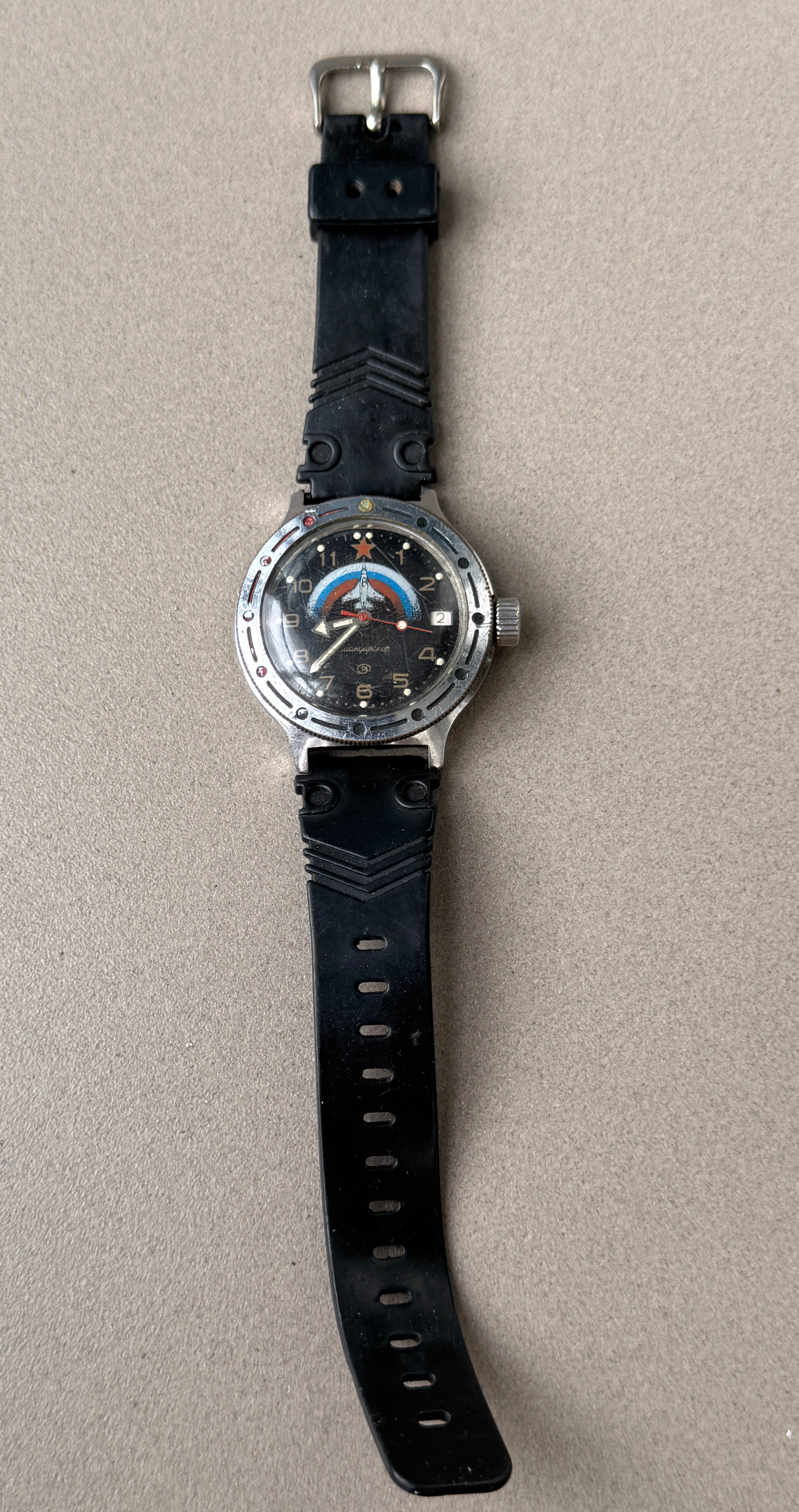 Trophy Air Forces pilot wristwatch Komandirskie Watch Military Rare Russian military army Russia Ukraine war 2022-2024 #9