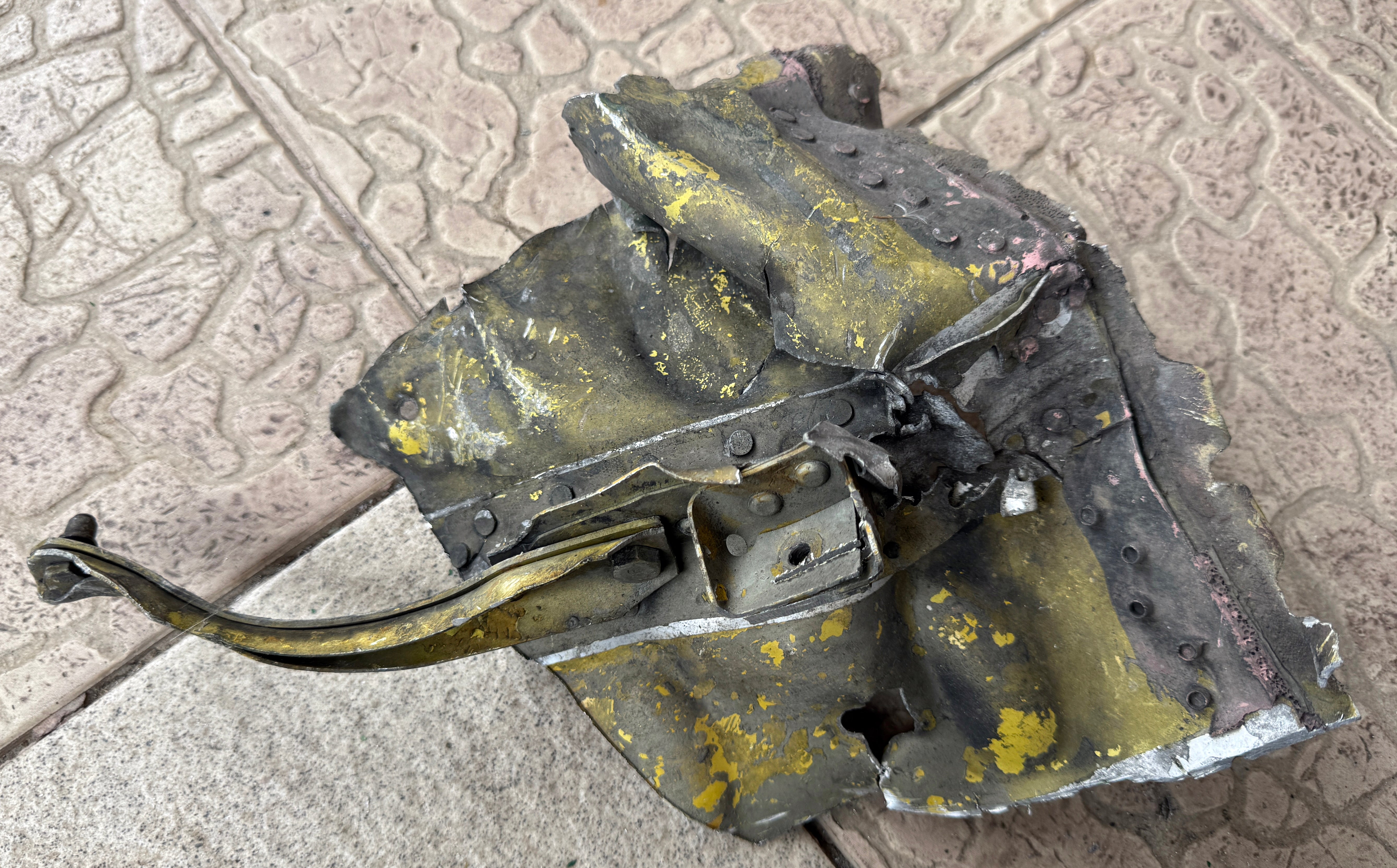 Trophy part of the front-line supersonic fighter-bomber SU 34 russian shot down aviation russia Ukraine war #119