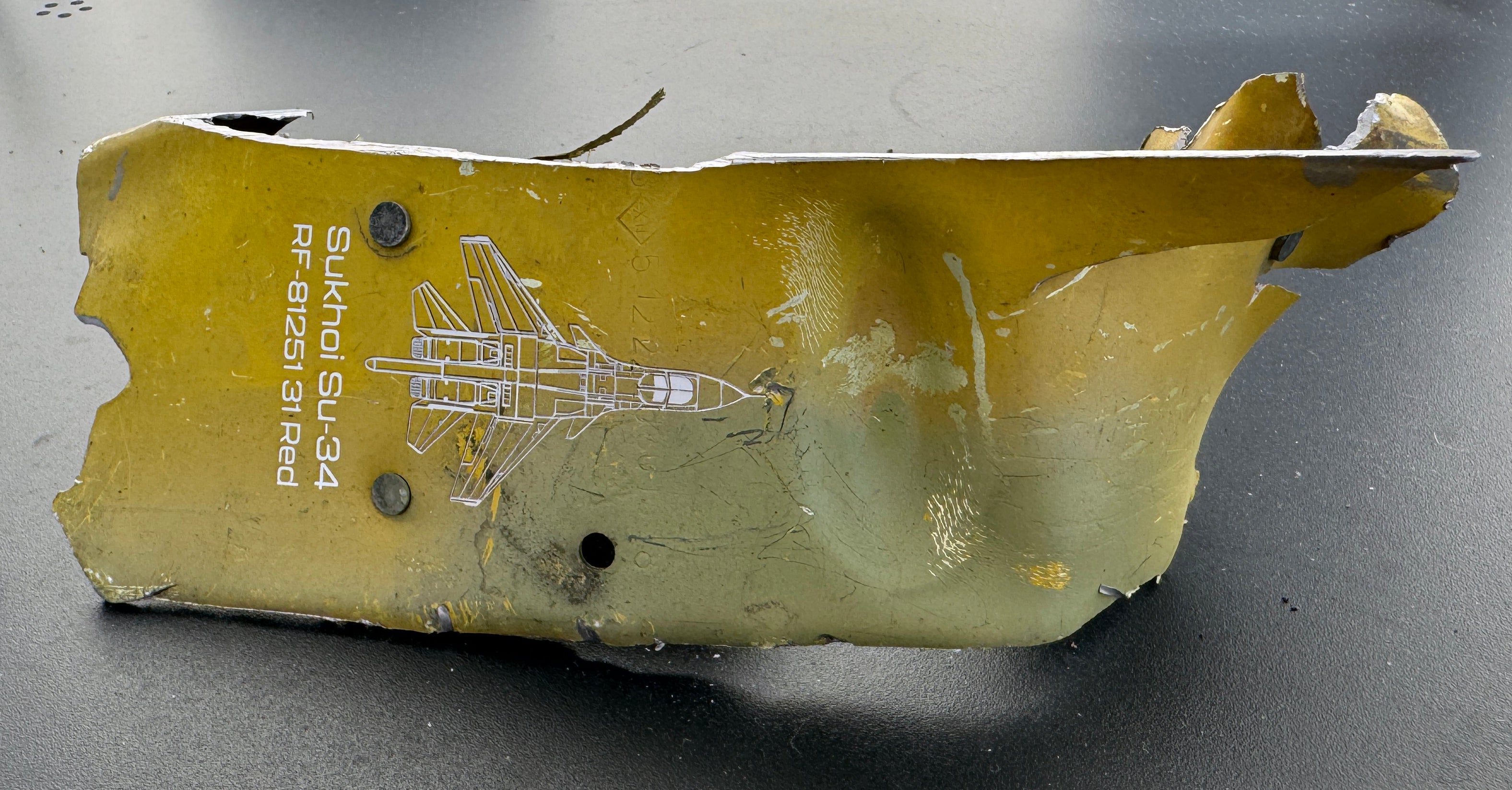 Trophy part of the front-line supersonic fighter-bomber SU 34 russian shot down aviation russia Ukraine war #155