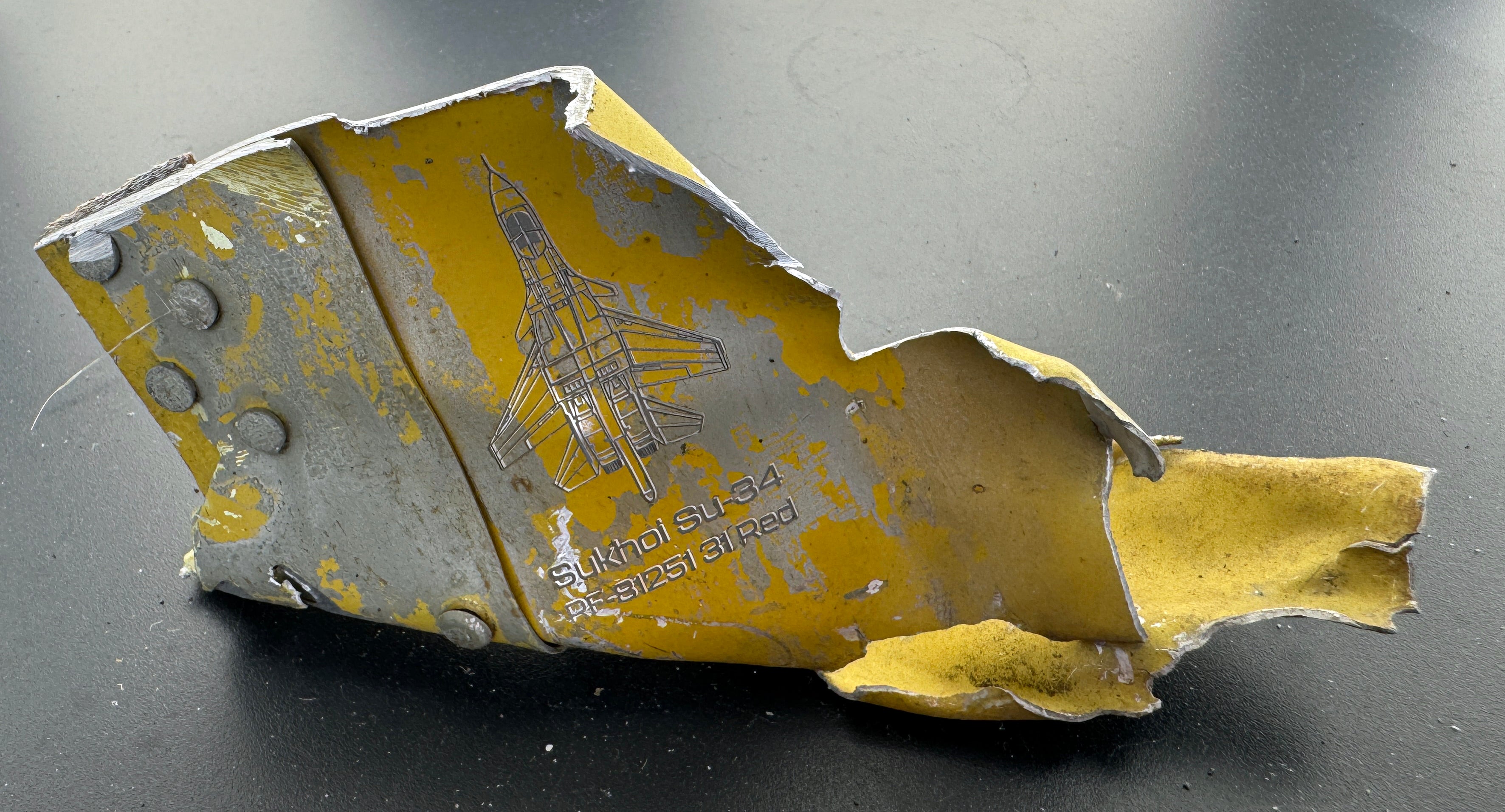 Trophy part of the front-line supersonic fighter-bomber SU 34 russian shot down aviation russia Ukraine war #160